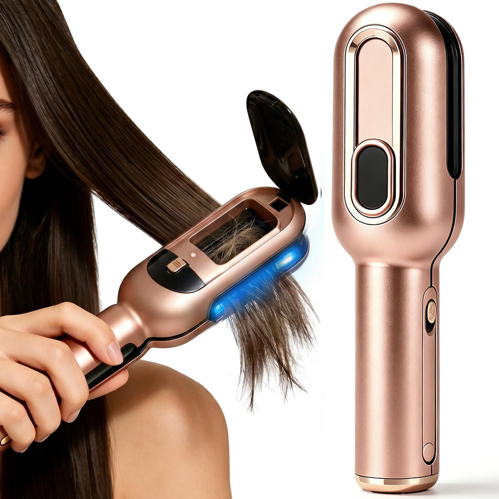 Cordless Split Ends Trimmer for Hair, Rechargeable Hair Care ToolGold
