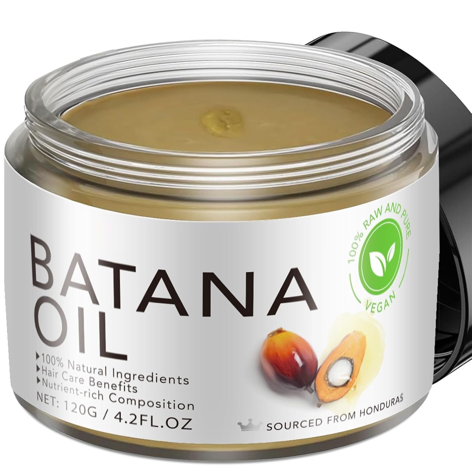 Batana Oil For Hair Growth & Scalp Treatments  Raw100% Natural Batana Oil For Stronger Thicker Longer & Hair Loss  4.2FL.OZ