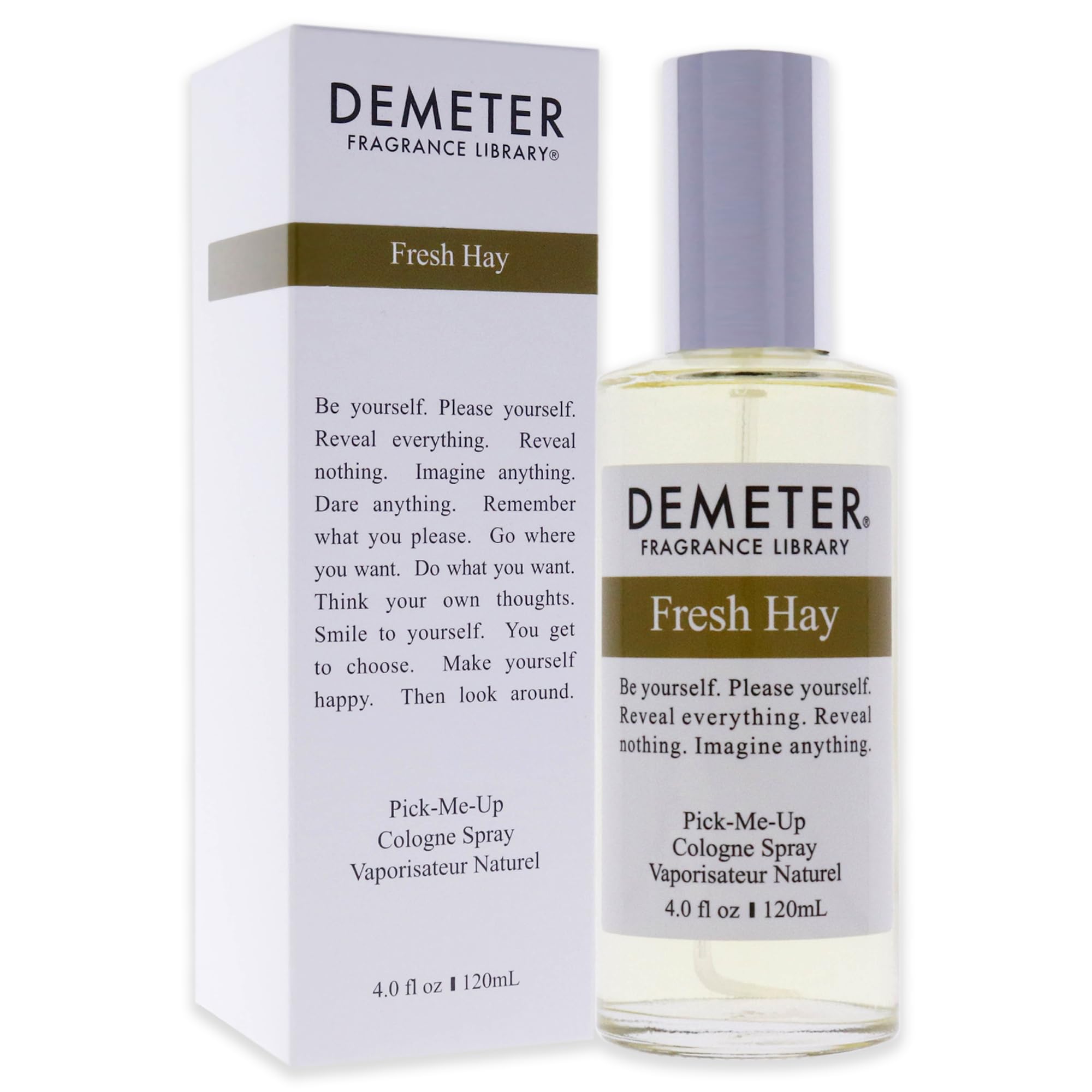 Demeter Fresh Hay Eau De Cologne Spray For Women, 4 Ounce