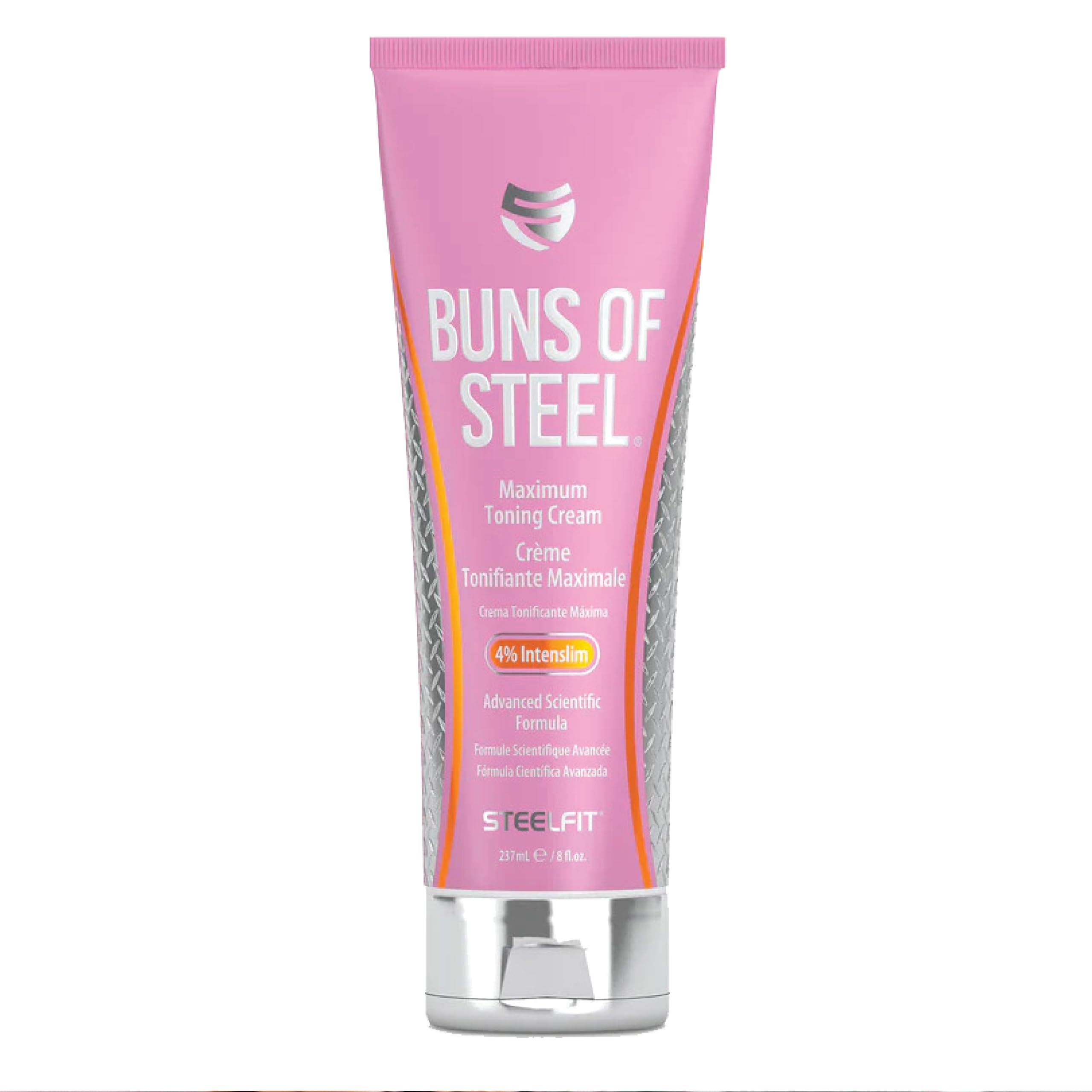 Steelfit Buns Of Steel - Heat-Activated Maximum Definition Cream For Tight & Toned Glutes - Firming Body Lotion For Pre & Post W