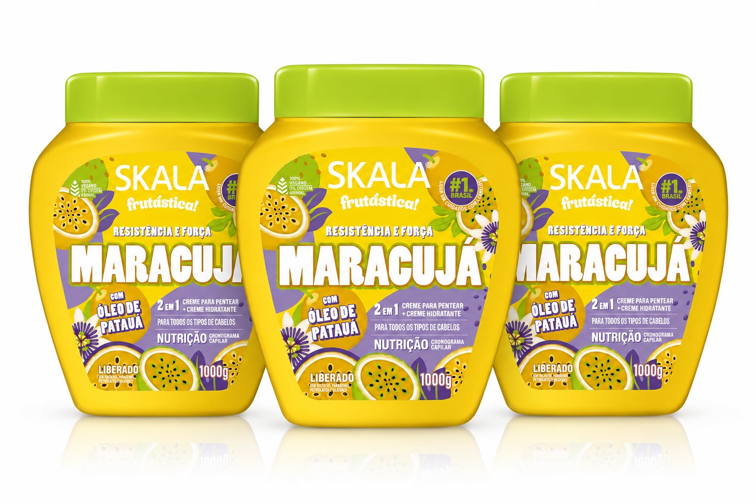 SKALA Maracuja Passion Fruit  Vegan, CrueltyFree, Silicone, Sulfate & Paraben Free  Brazilian Moisturizing & Nourishing Formu