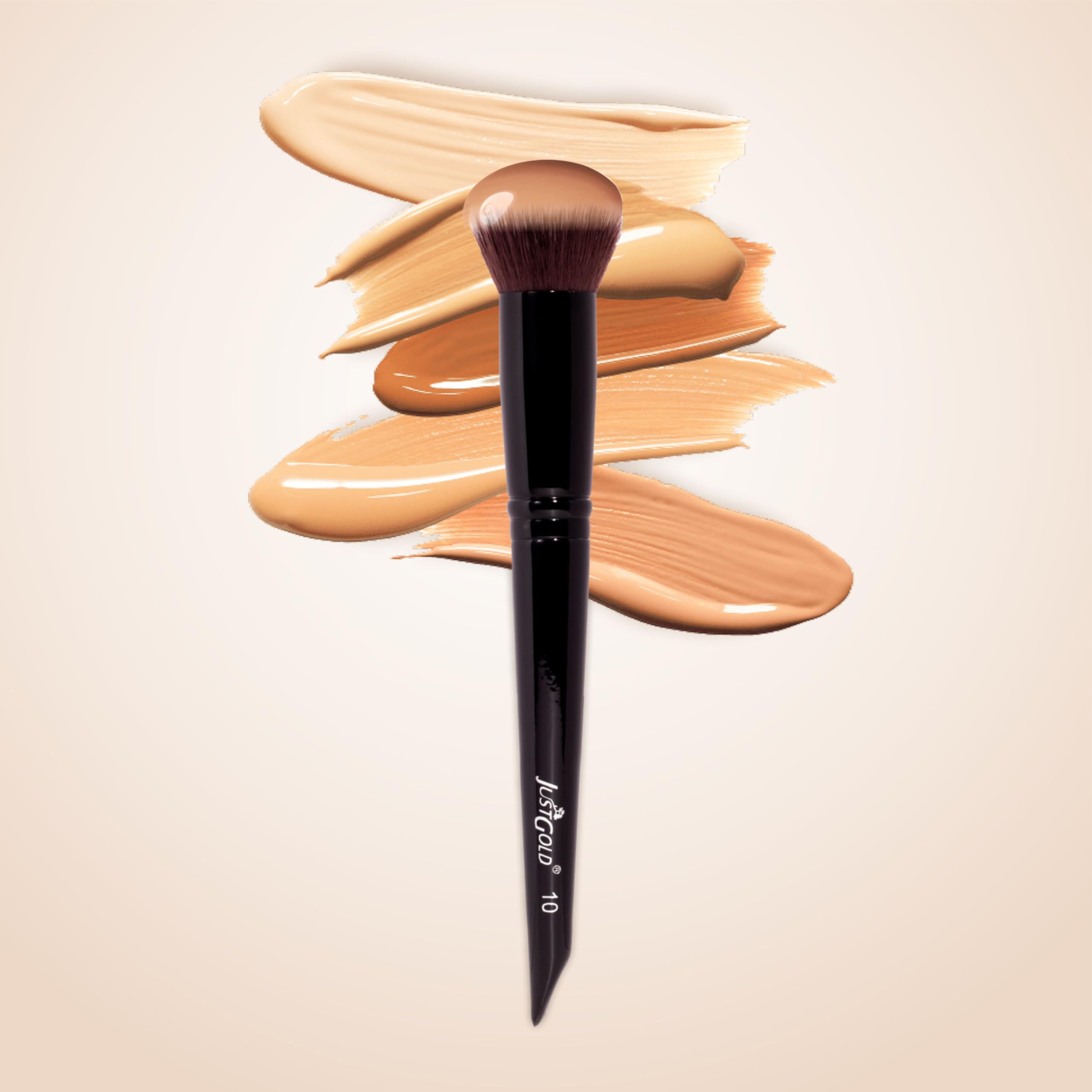 Justgold Professional Makeup Foundation Blending Brush With Ultra Soft Synthetic Bristles Kabuki Brush #10