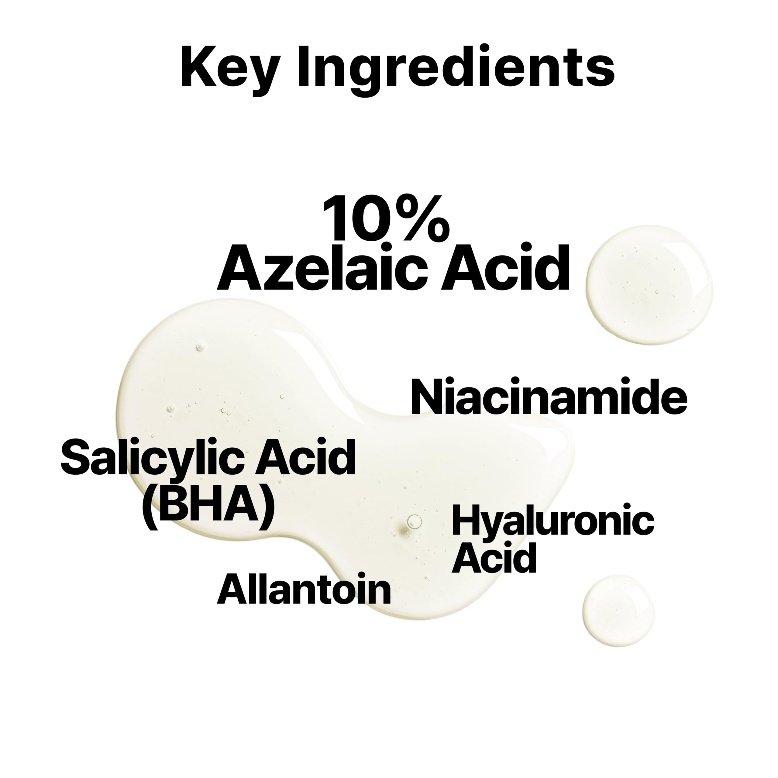 DearMYDEW 10% Azelaic Acid Serum, Niacinamide & Salicylic Acid, 1 Fl Oz - Rosacea Treatment, Cystic Acne Scar & Redness Relief