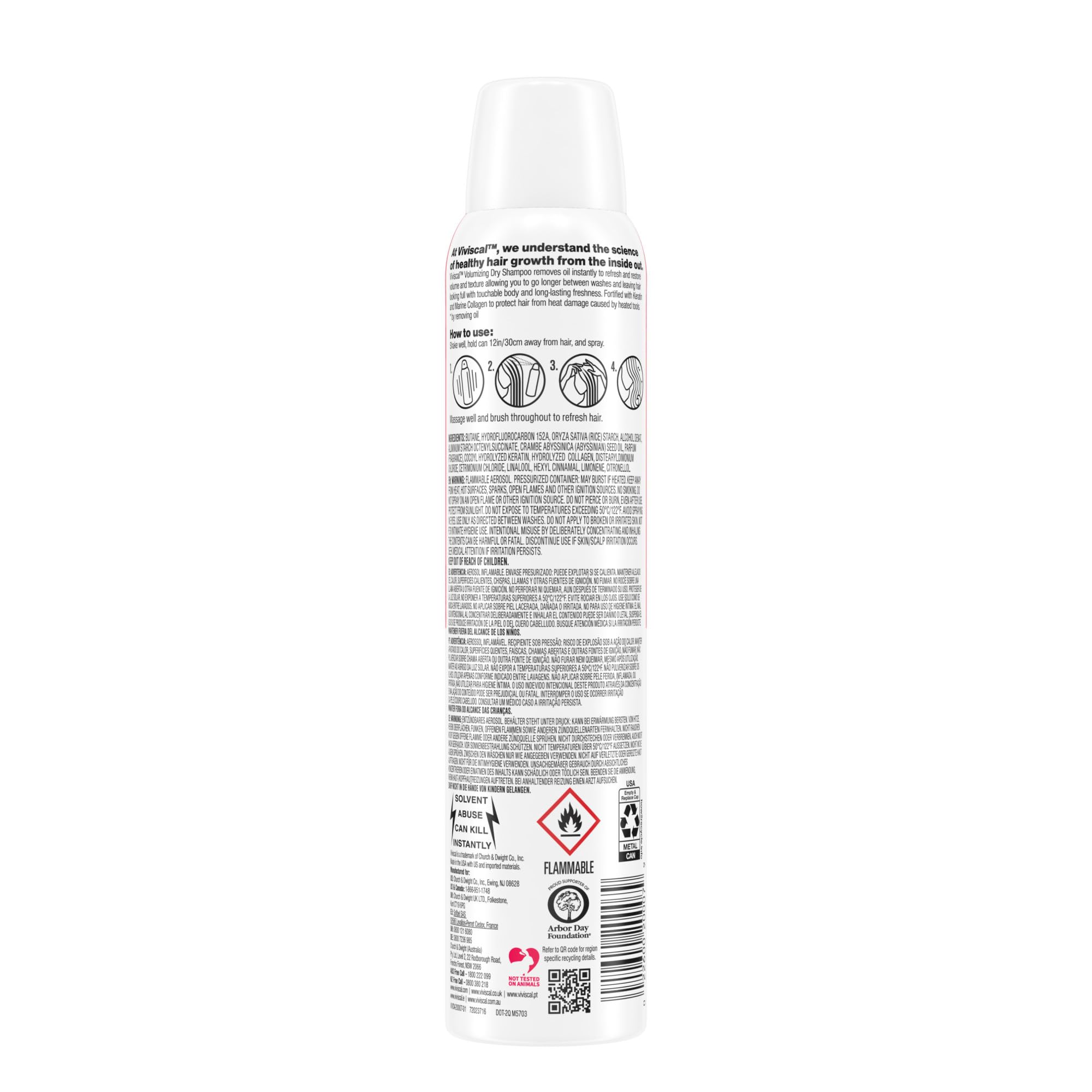 Viviscal Volumizing Dry Shampoo, Refresh Hair And Absorb Oil Between Washes, Waterless Shampoo For Added Hair Texture And Body,