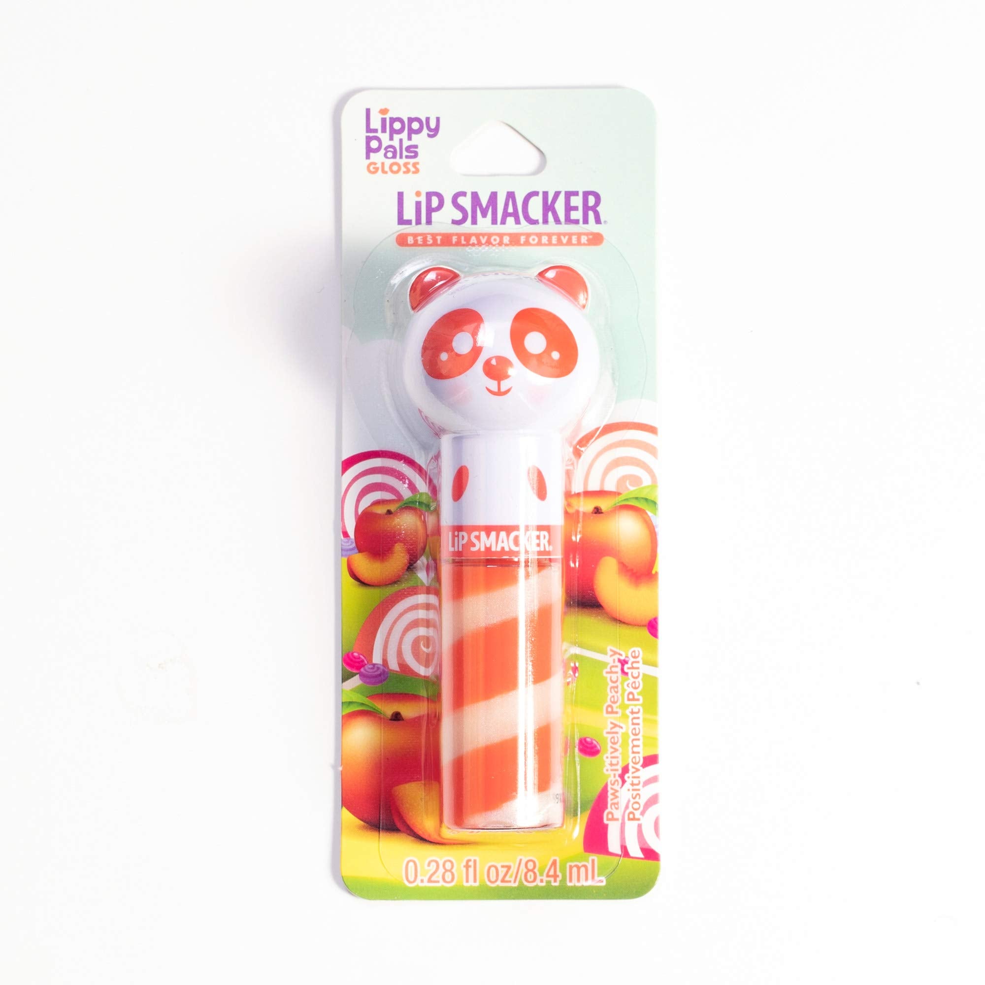 Lip Smacker Lippy Pals Swirls Panda, Flavored Moisturizing & Smoothing Soft Shine Lip Balm, Hydrating & Protecting Fun Tasty Glo