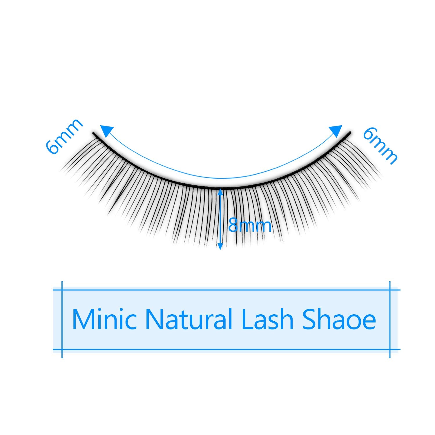 Fenshine 20 Paris Practice Eyelashes For Lash Extensions Supplies,Training Lashes Self-Adhesive Practice Lashes For Training Eye