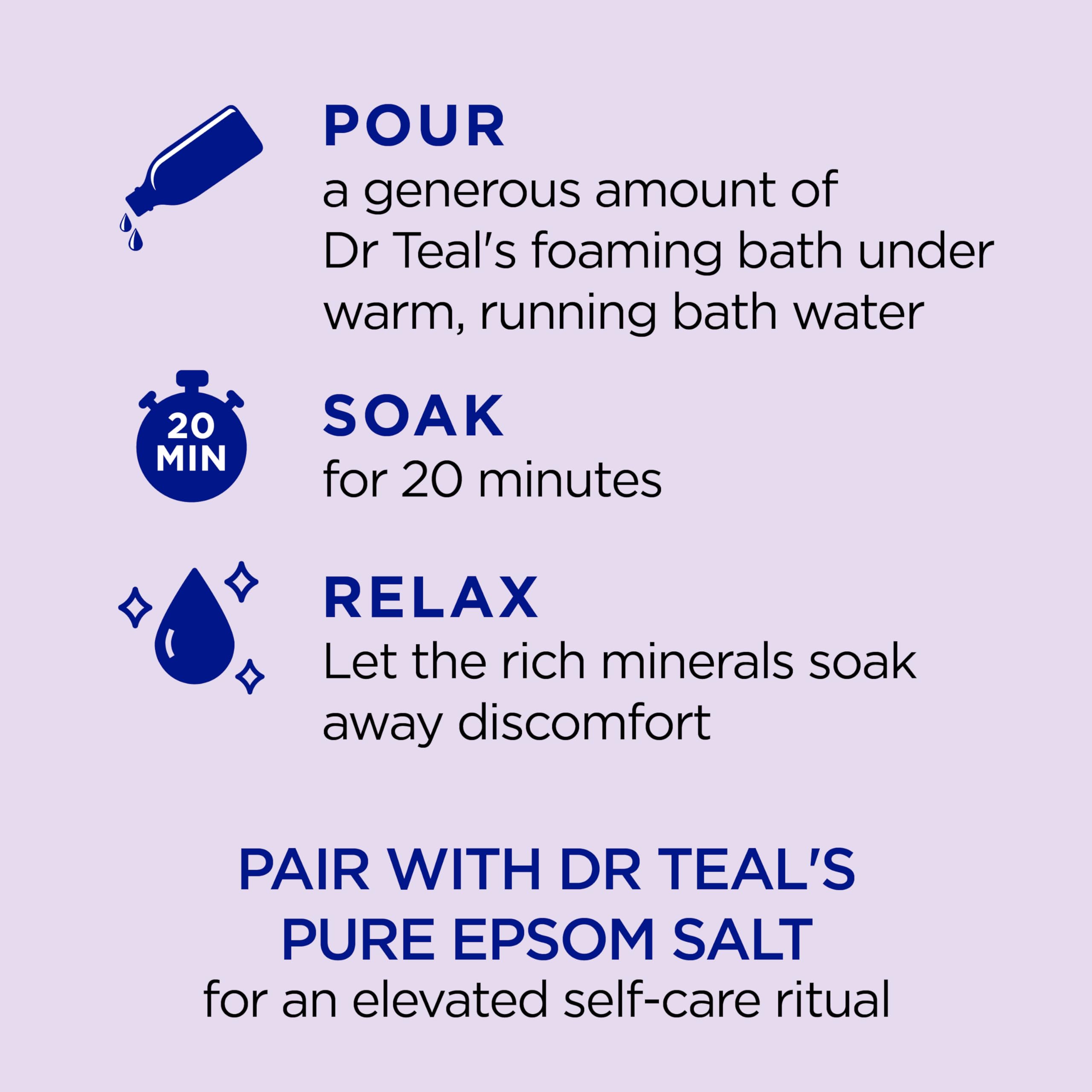 Dr. Teal'S Foaming Bath, Lavender, 34 Fluid Ounce,Pack Of 2