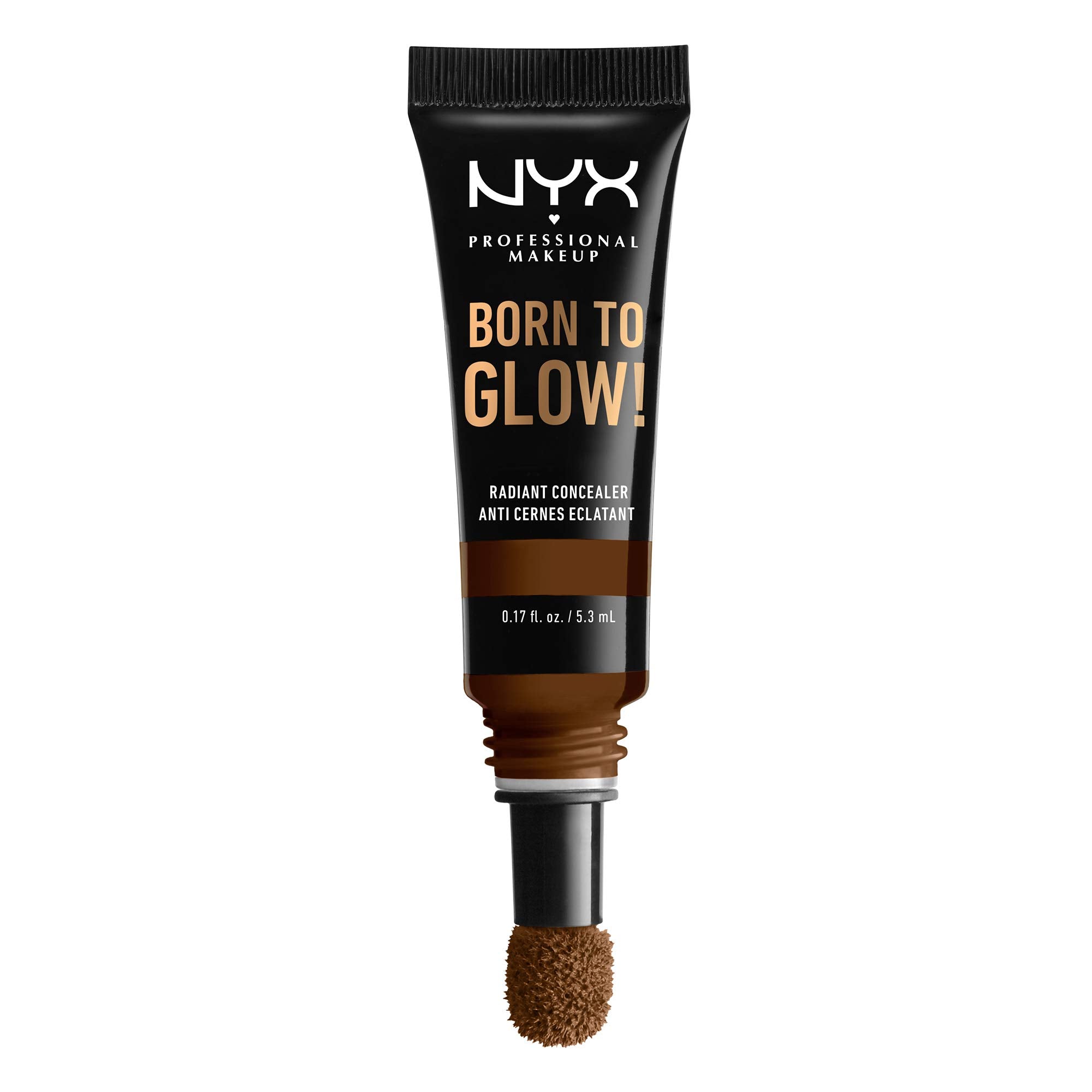 NYX PROFESSIONAL MAKEUP Born To Glow Radiant Concealer, Medium Coverage - Walnut
