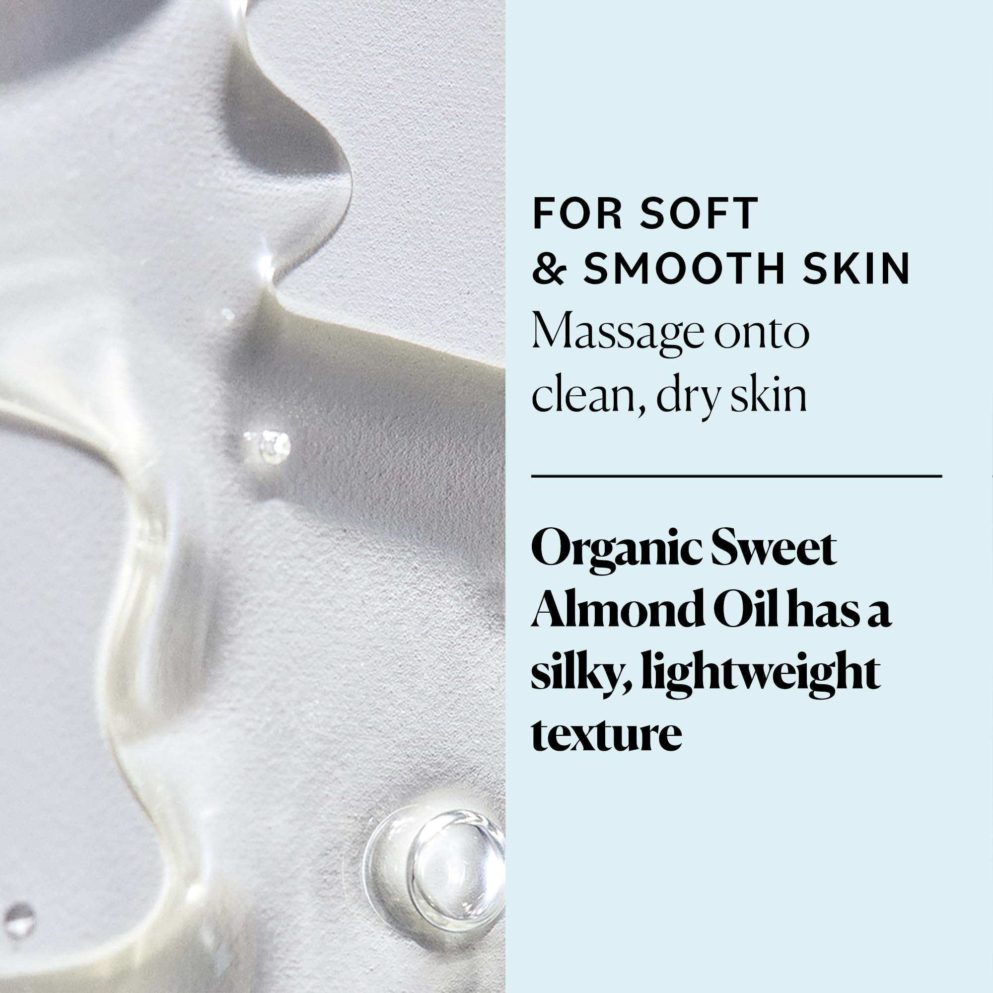 Sky Organics Organic Sweet Almond Oil For Body 100% Pure & Cold-Pressed Usda Certified Organic To Moisturize, Soften & Nourish,