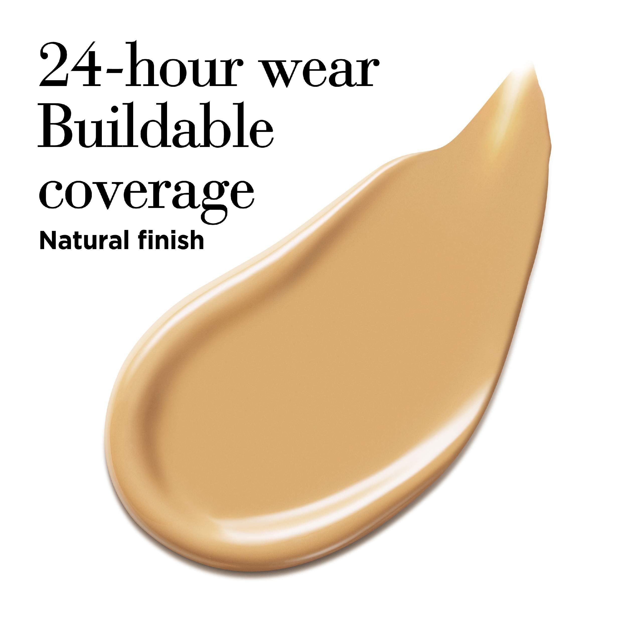 Elizabeth Arden Flawless Finish Liquid Foundation with Hyaluronic Acid, Vitamin C & E, Buildable Coverage, 340W (Medium to tan s
