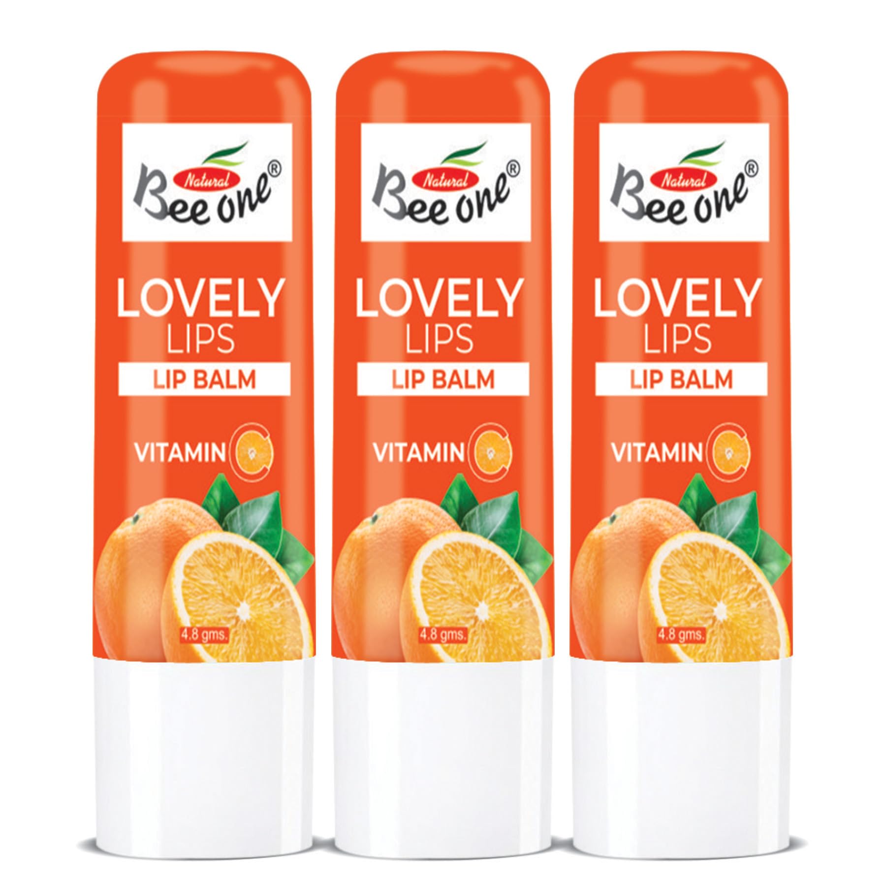 Bee One Lovely Lip Tinted Lip Balm For Dark Lips | Brightens + Moisturises | Perfect For Dry And Chapped Lips | Pack Of 3 | (14.