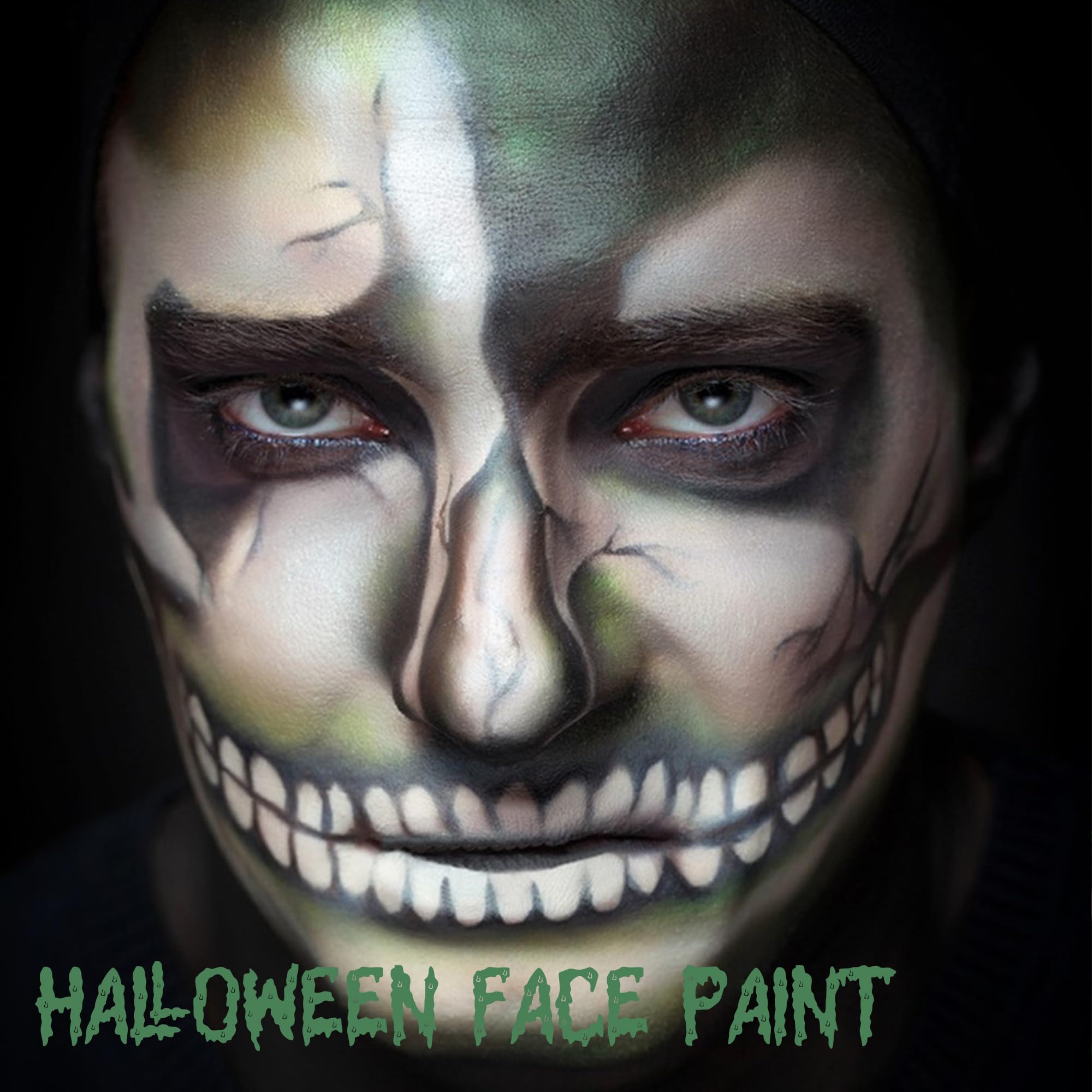 CCbeauty Forest Camo Face Paint - Sports Green Eye Black Stick,Camouflage Hunting,Football,Baseball Accessories,Sweat Resistant