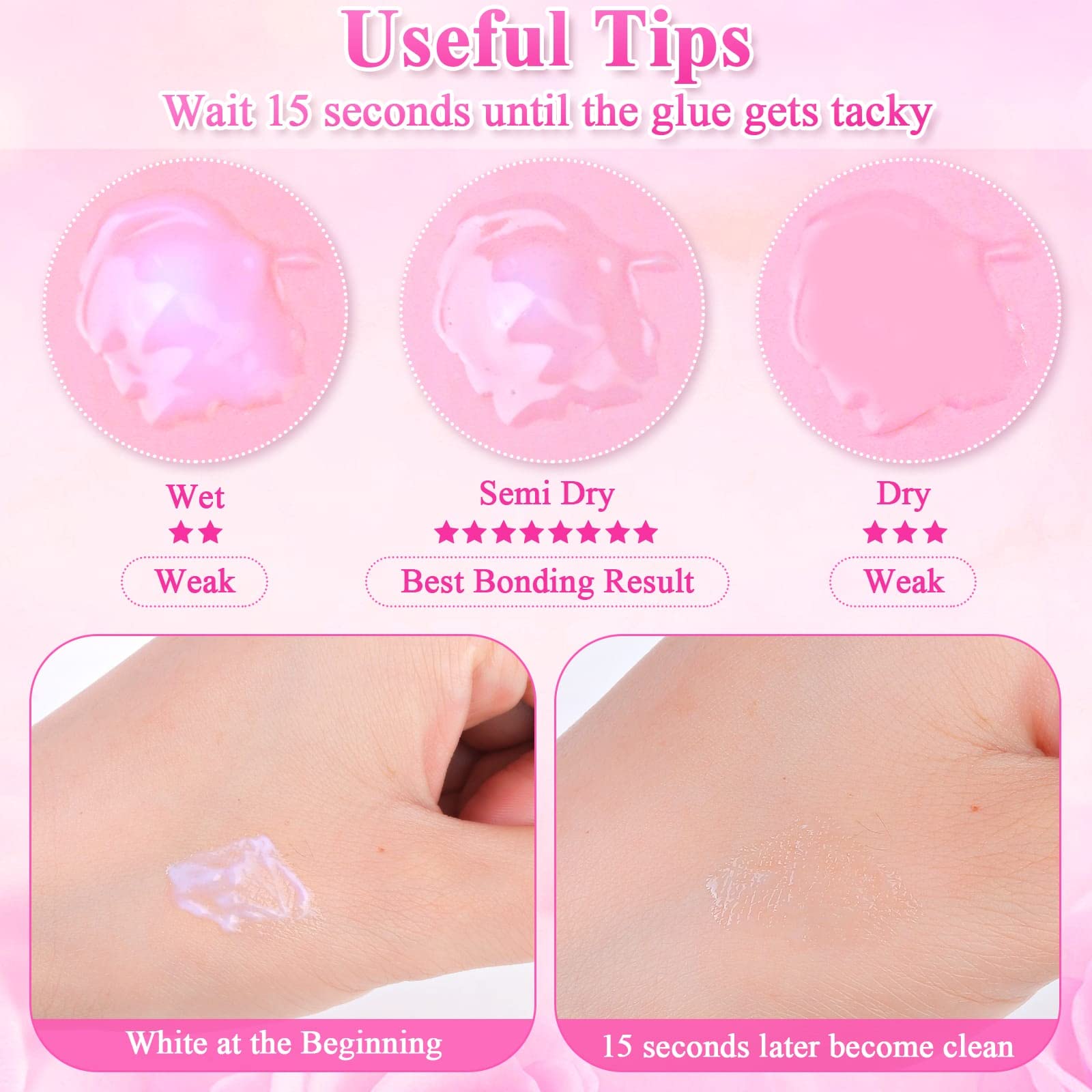 Face Makeup Glue For Rhinestones, Shynek Cosmetic Face Glitter Glue Long Lasting Waterproof Face Glue Adhesive For Eye Jewels Fa