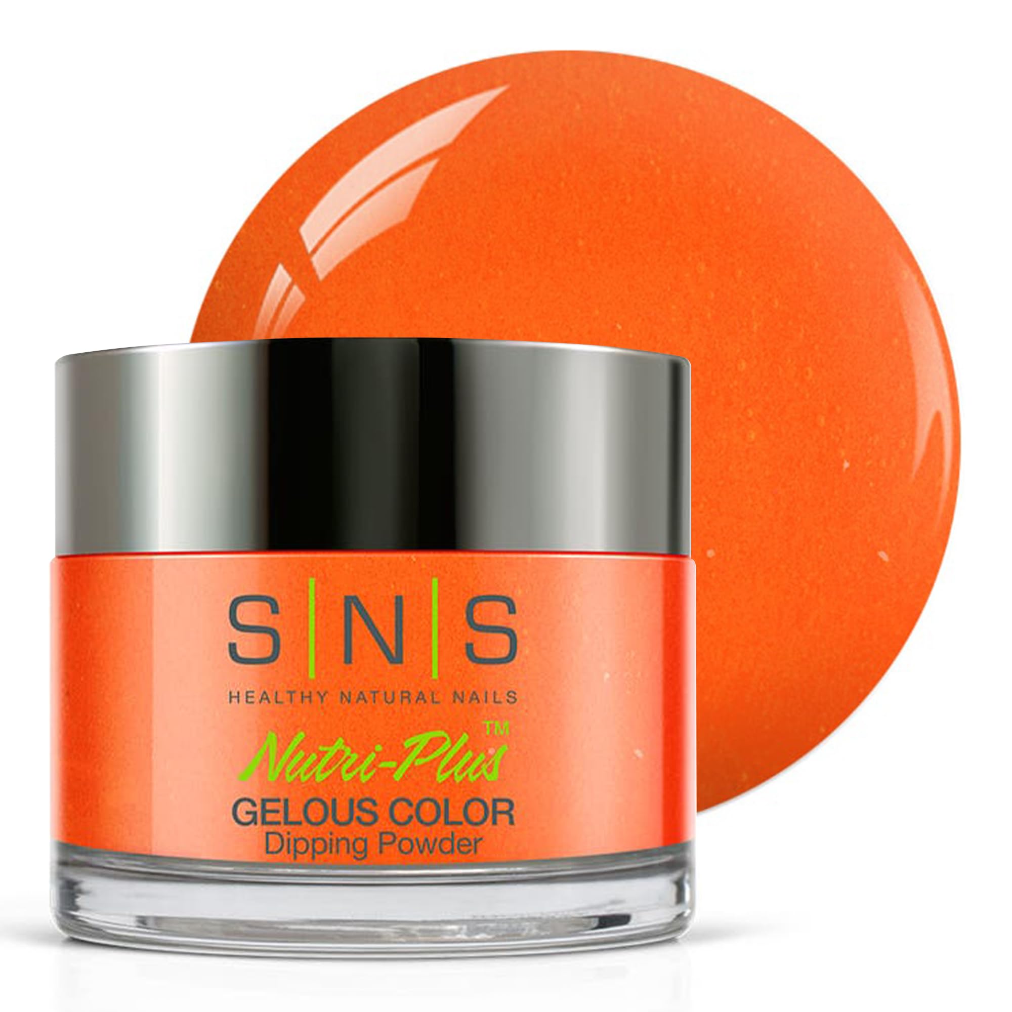 SNS Nail Dip Powder, Gelous Color Dipping Powder  Prince Of Orange (Orange/Coral, Cream)  LongLasting Dip Nail Color Lasts 14