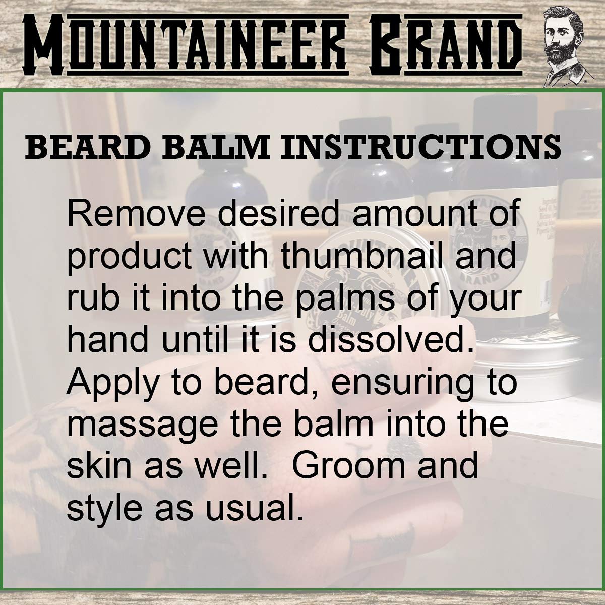 Mountaineer Brand Heavy Duty Beard Balm For Men | 100% Natural With No Parabens Or Dyes | Leave In Styling And Conditioning Balm