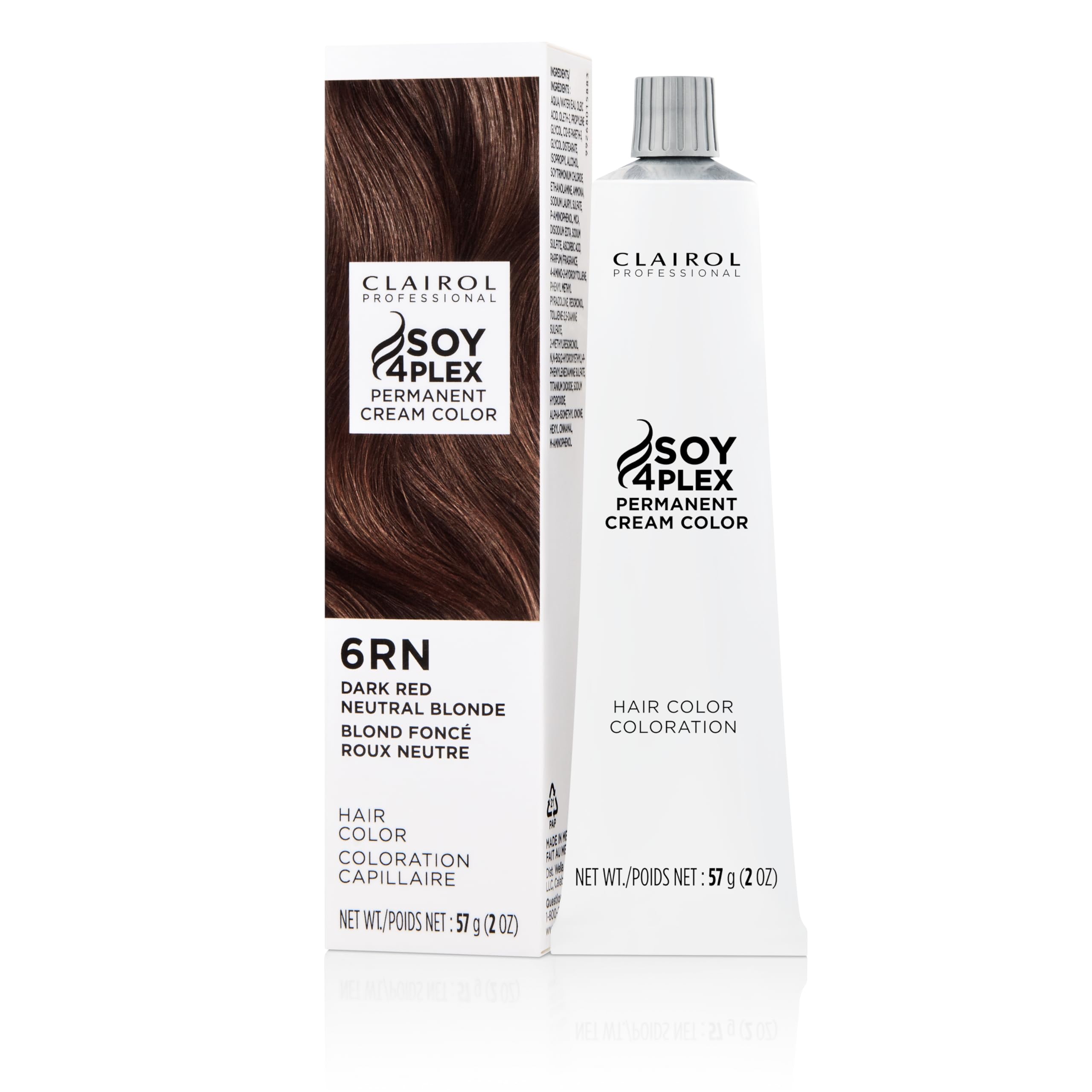 Clairol Professional Crme Permanente, 6rn Dark Red Neutral Blonde, 2 oz. - Packaging May Vary