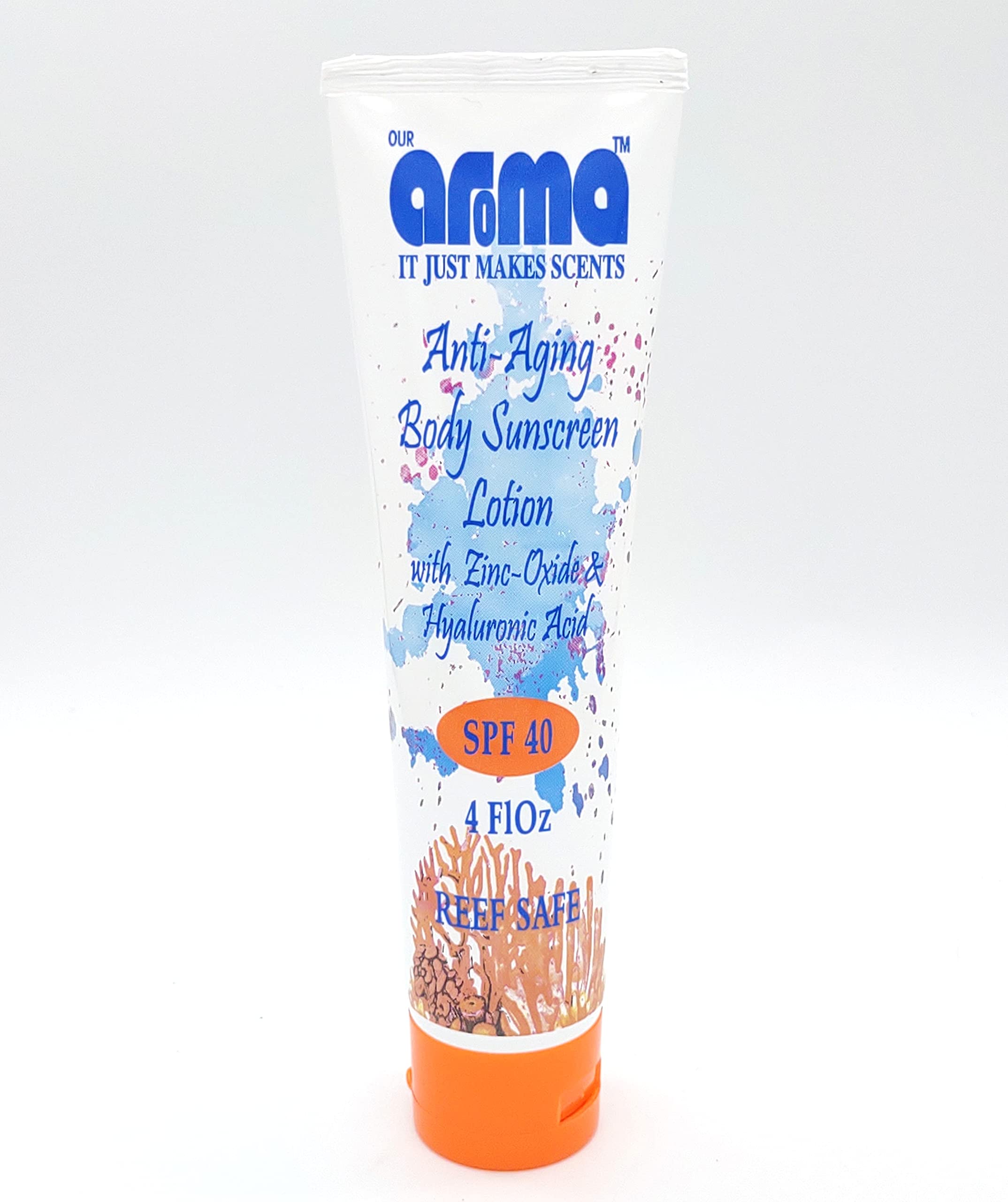Our Aroma Anti-Aging Body Sunscreen With Zinc Oxide- 4 Fluid Ounce