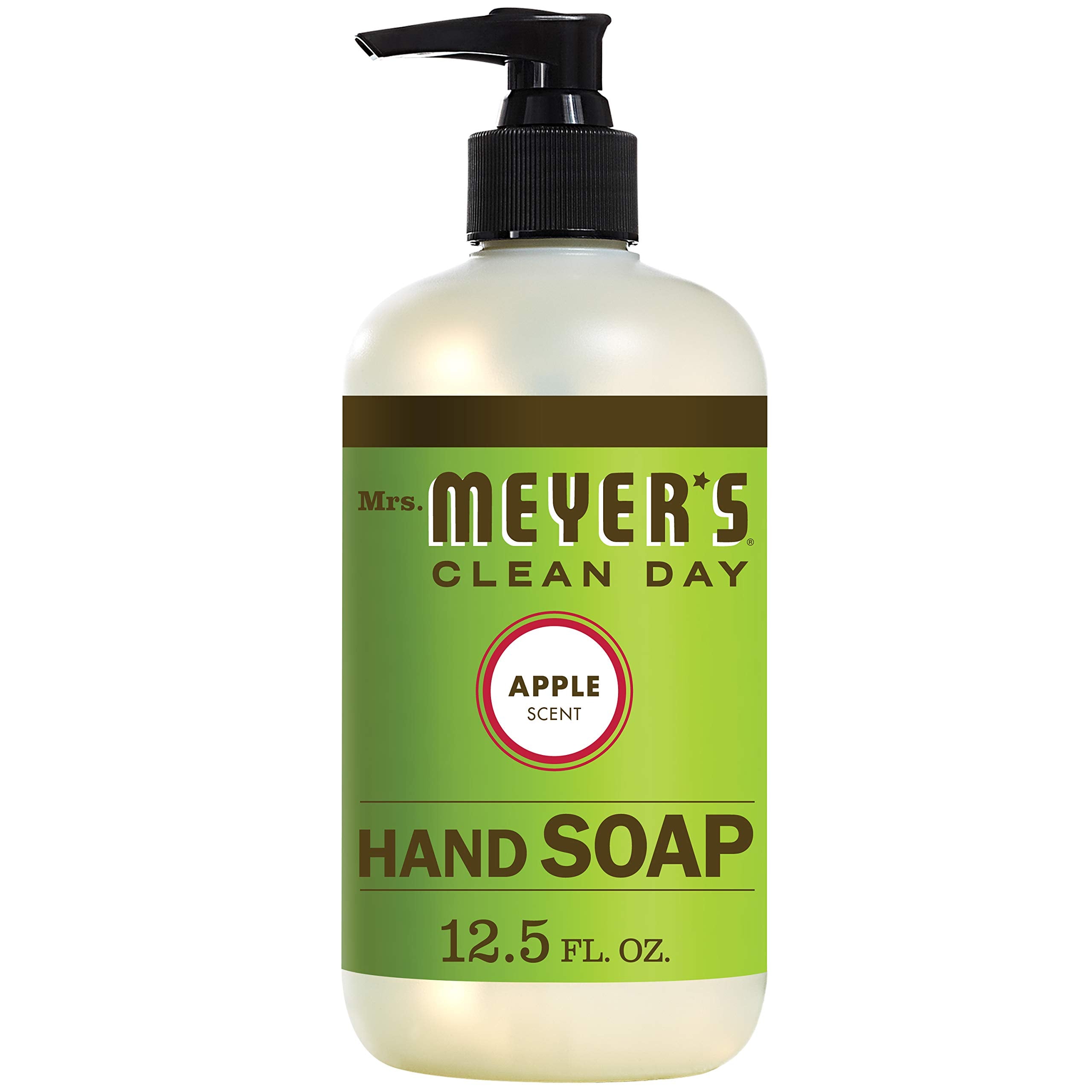 Mrs. Meyers Clean Day Liquid Hand Soap, Cruelty Free and Biodegradable Formula, Apple Scent, 12.5 oz