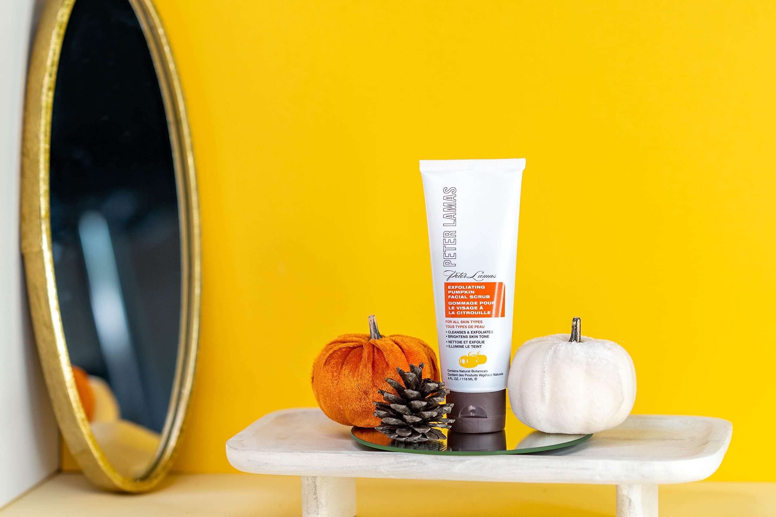 Peter Lamas Naturals Exfoliating Facial Scrub For Sensitive Skin | Pumpkin Enzymes And Apricot Grains Face Wash Cleanser | Clean