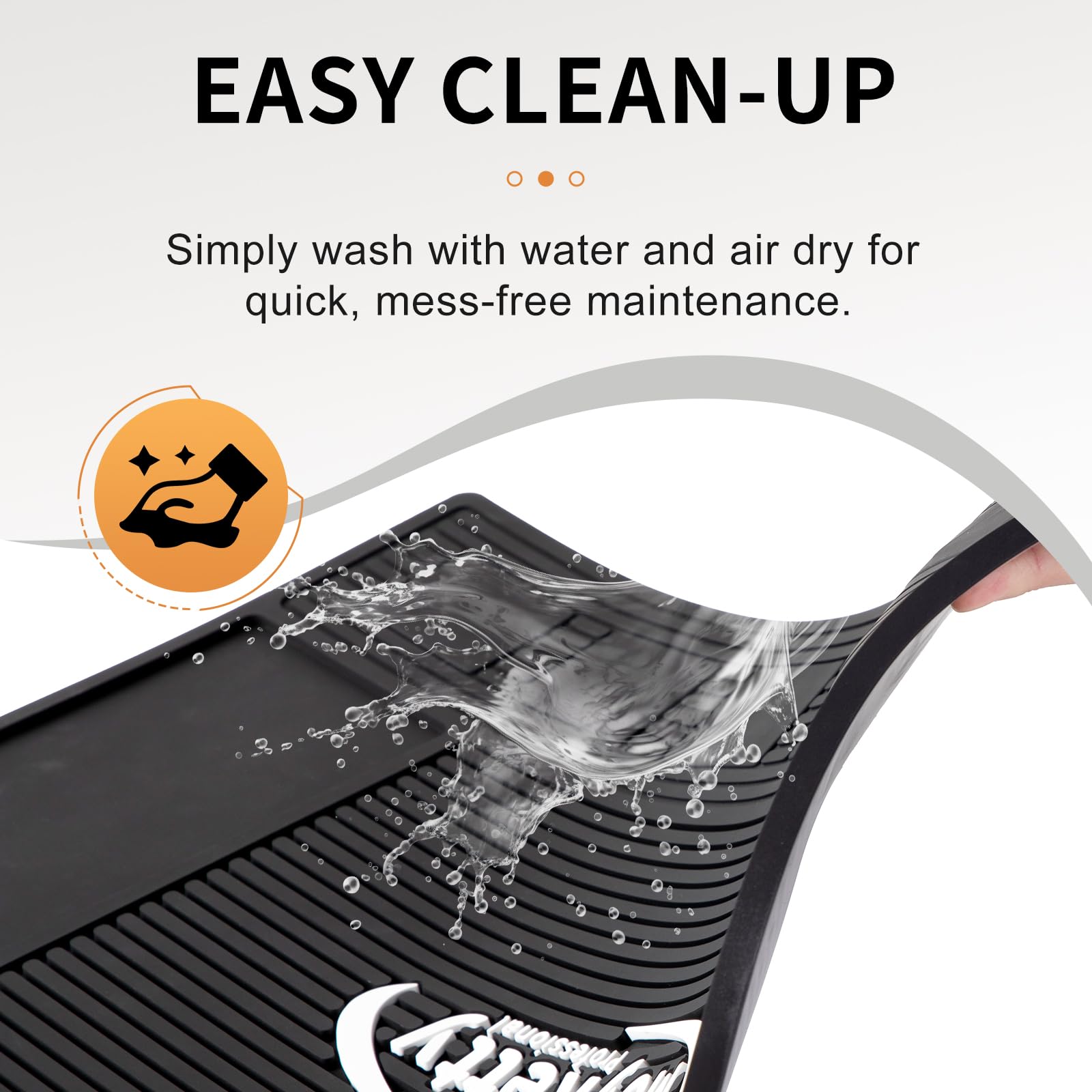 Moyretty Magnetic Barber Mat For Clippers, (18.9'' X 12.6'') 6 Strong Magnetic Organizer Stations For Heavy Clippers And Trimmer