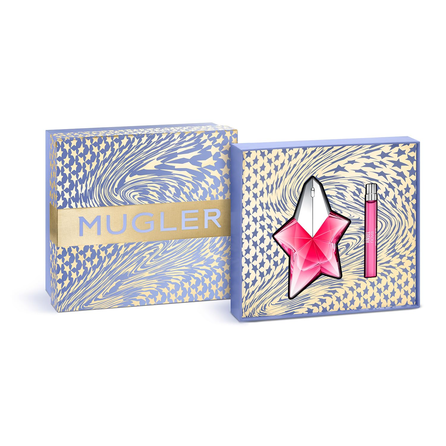 MUGLER Angel Nova Eau de Parfum - Womens Perfume Travel Set ($163 Value) - Floral & Fruity - With Bergamot, Rose, and Cedarwood