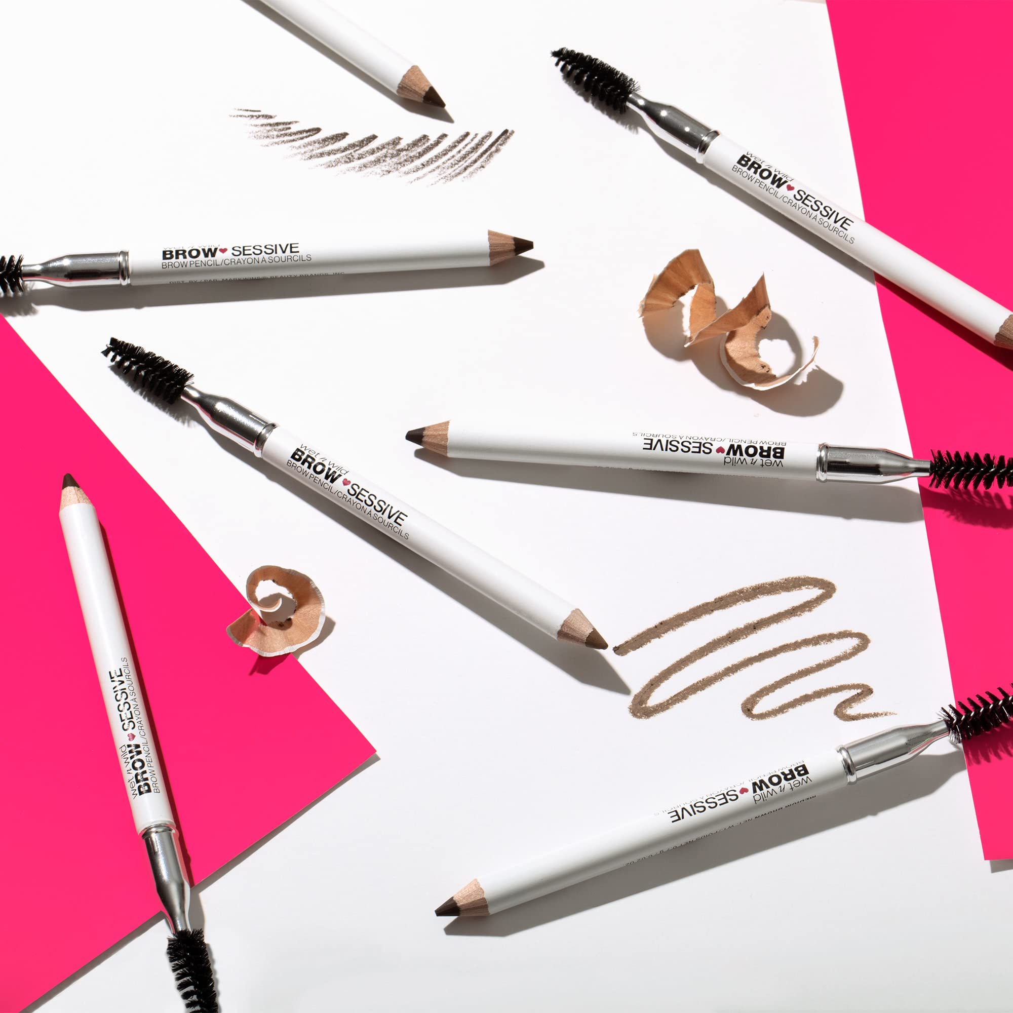 Eyebrow Pencil By Wet N Wild Brow-Sessive Brow Makeup Pencil Liner Blending Brush, Precise, Fine Tip, Shapes, Defines, Fills, Da