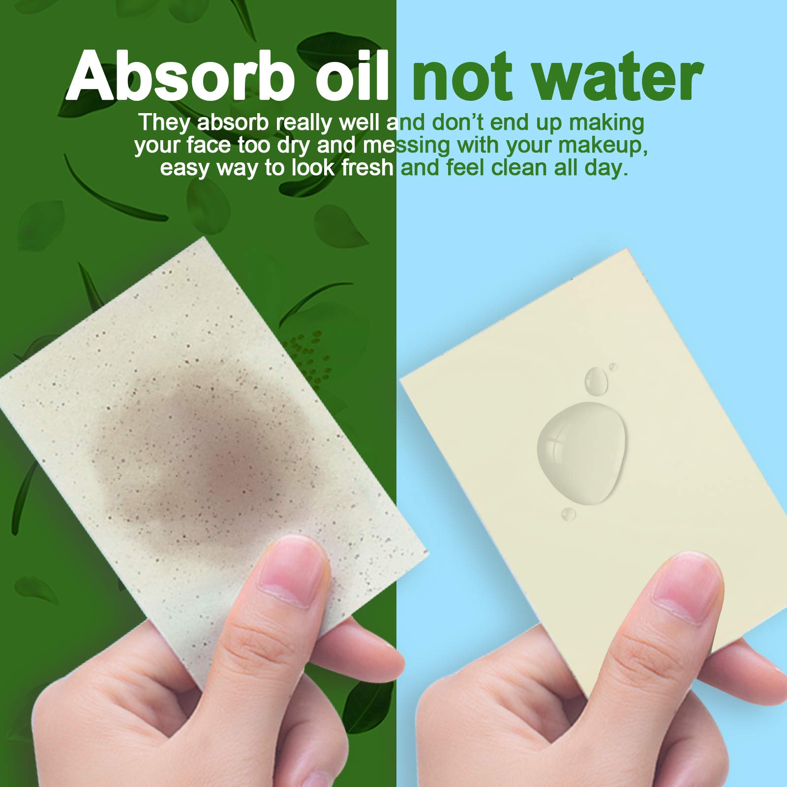 Teenitor 1000 Counts Oil Absorbing Sheets, Oil Blotting Paper, Oil Absorbing Tissues, Face Facial Natural Oil Control Film Blott