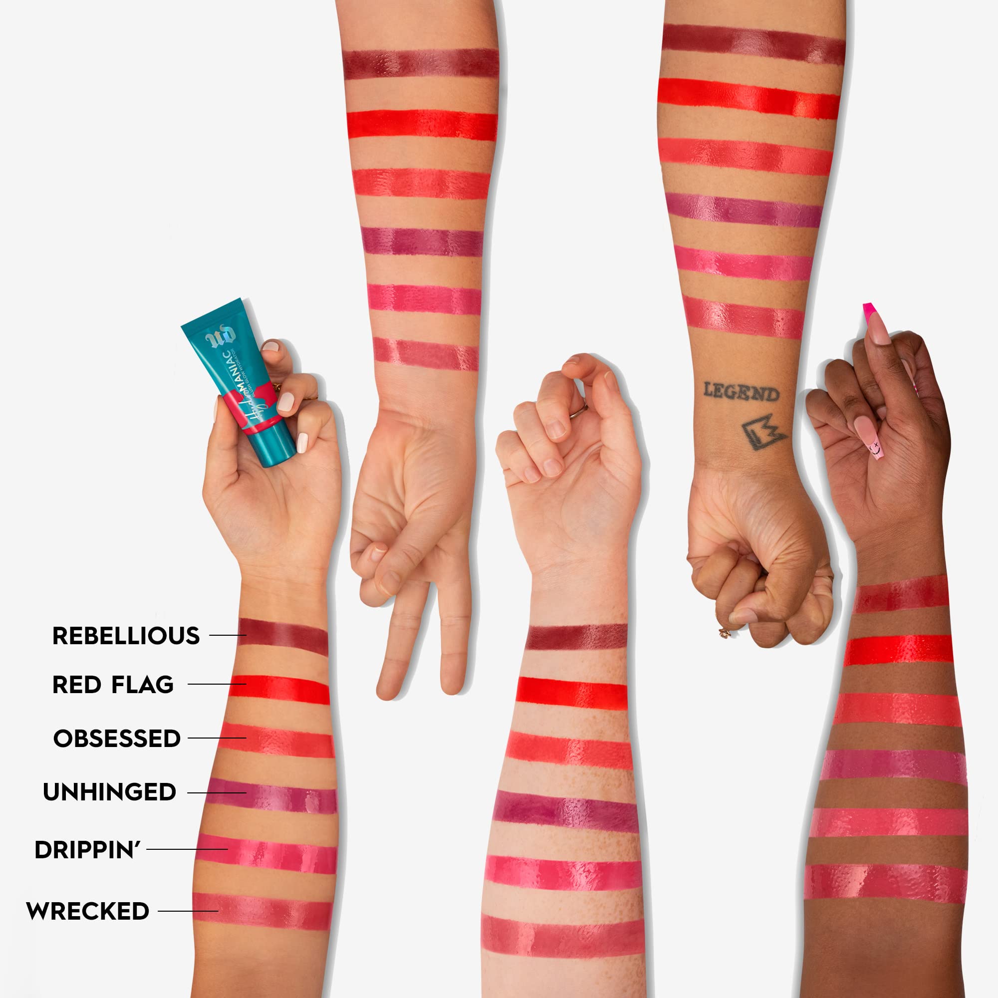 Urban Decay Hydromaniac Dewy Liquid Blush (Unhinged - Berry Mauve), Long-Lasting & Buildable Plumping Cheek Tint with 24HR Hydra