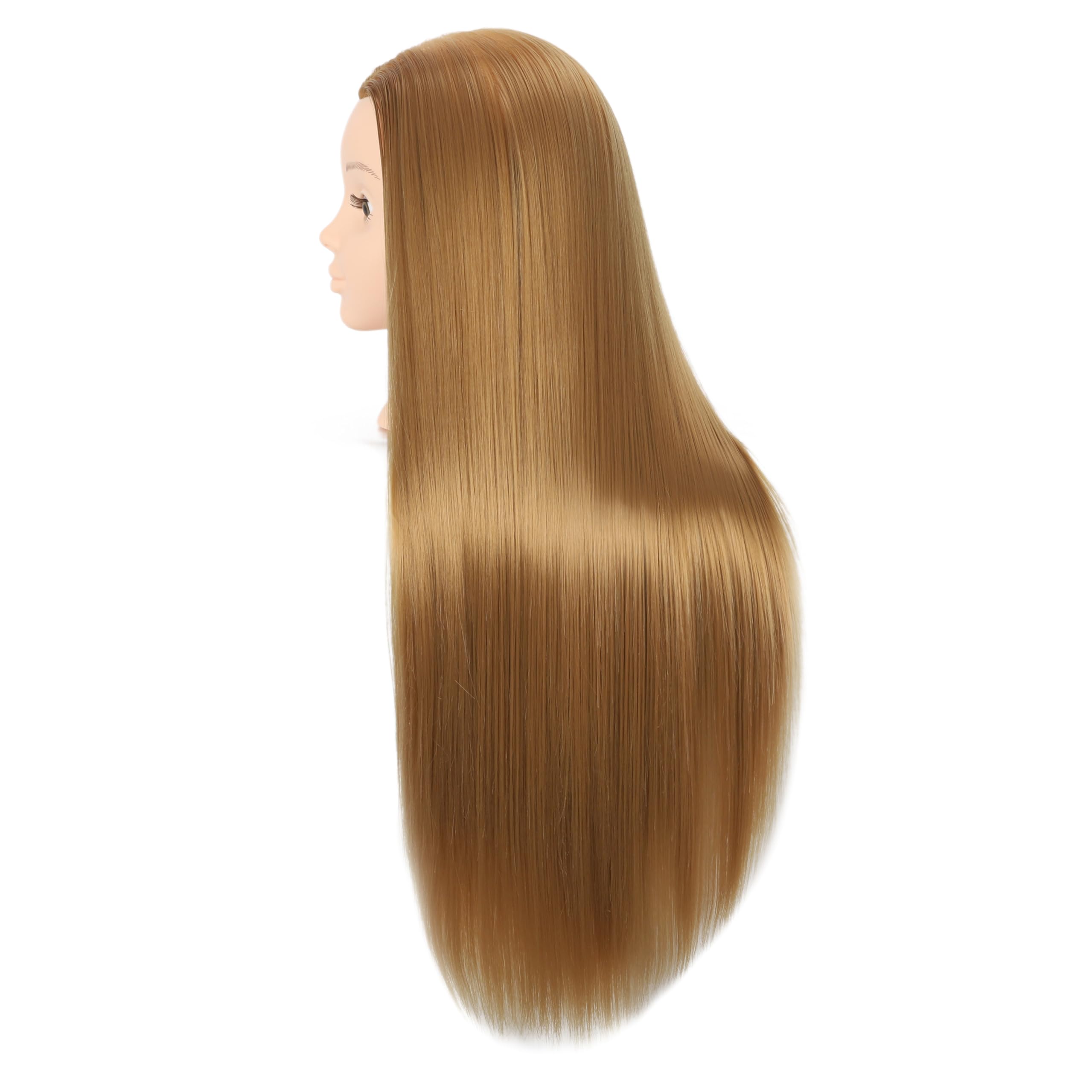Headdoll 26''-28'' Mannequin Head Hair Styling Mannequin Head For Hair Styling And Free Table Stand Training Head Manikin Cosmet