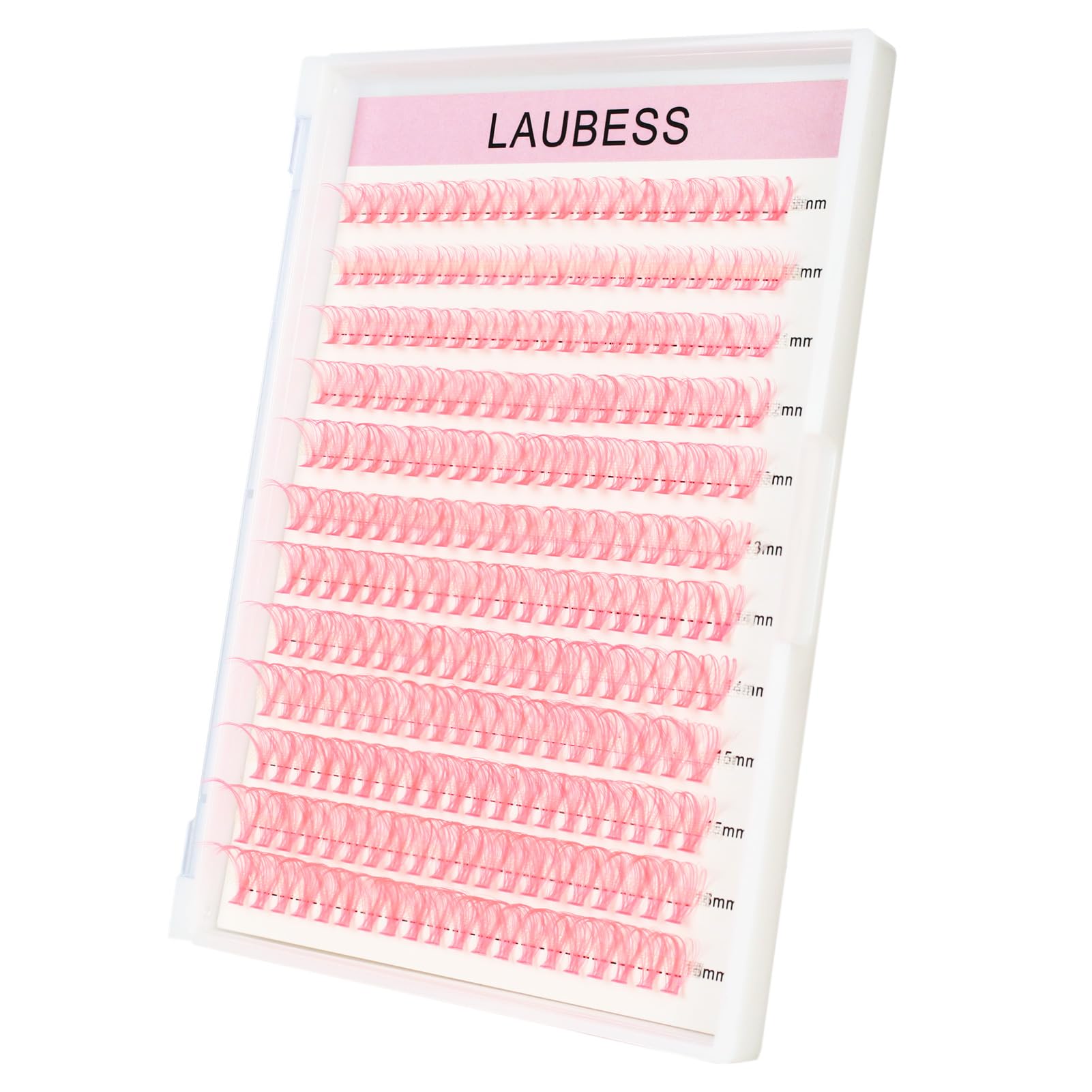 Colored Lash Clusters LAUBESS Colored Eyelash Clusters Wispy Pink Colored Lash Extensions Colorful Lash Clusters Individual Lash