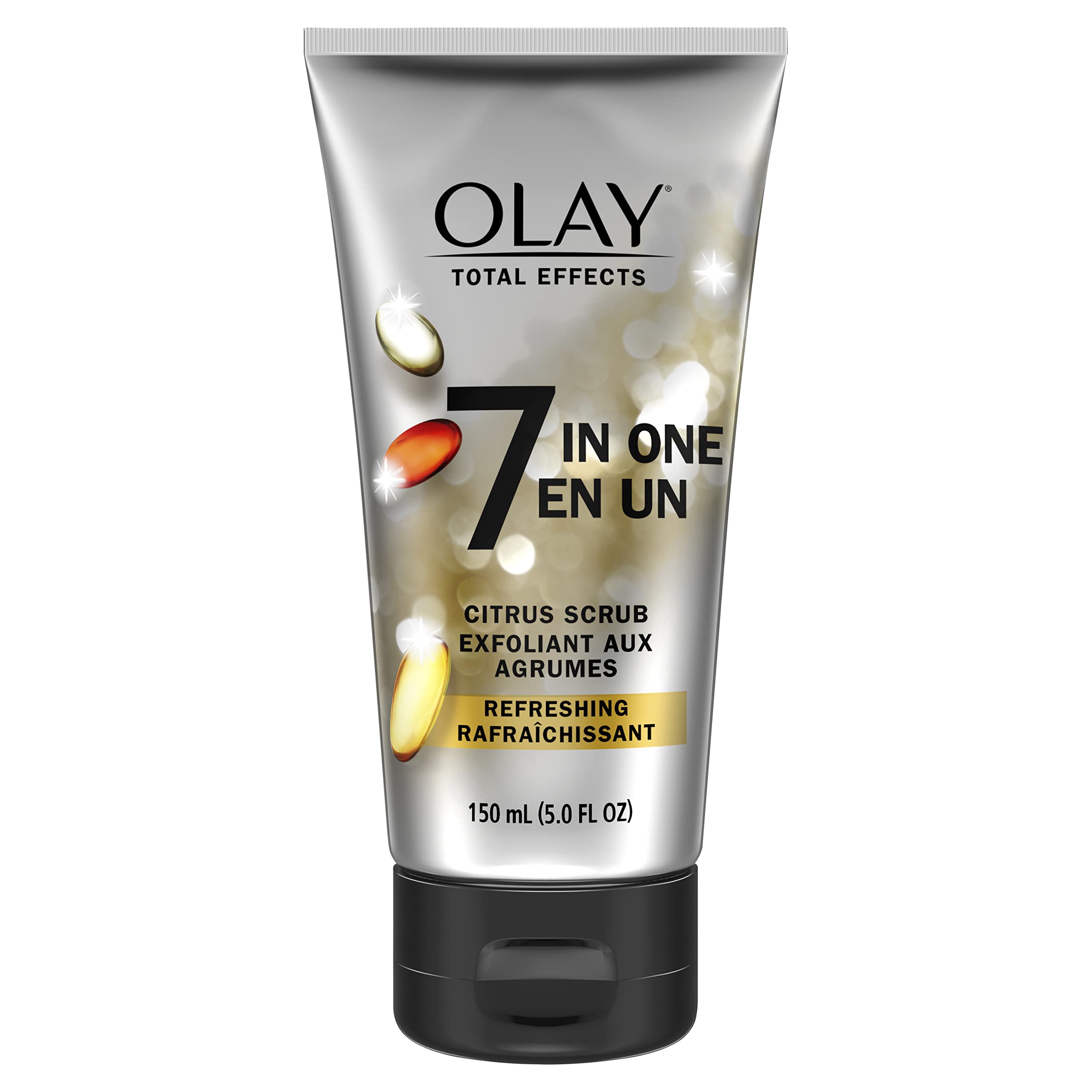 Olay Total Effects Citrus Facial Cleanser and Scrub, 5 Fl Oz (Pack of 3)