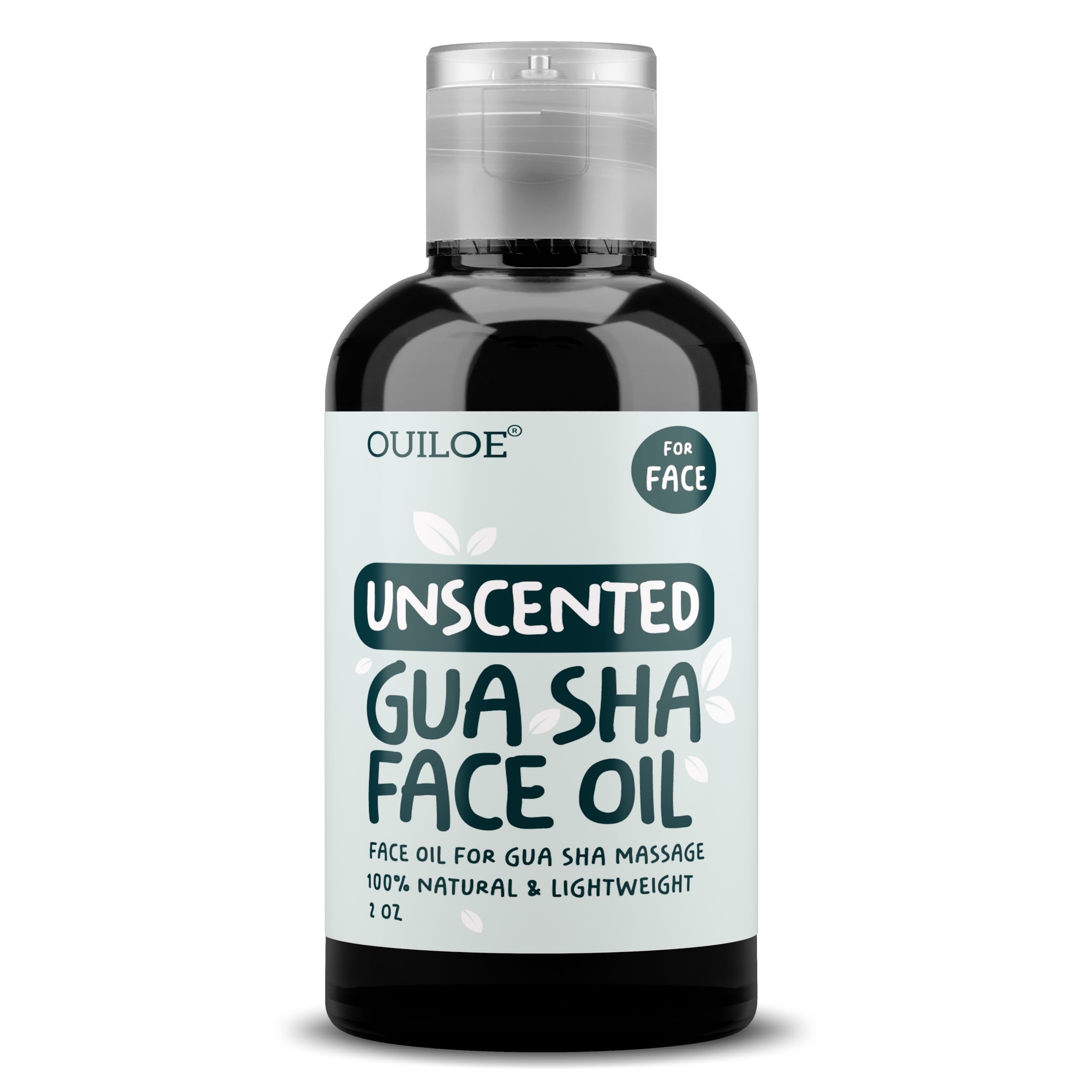 Gua Sha Oil - Unscented Face Oil for Gua Sha Massage - Safe for Acne Prone Skin, Doesn't Clog Pores, 100% Natural, Lightweight &