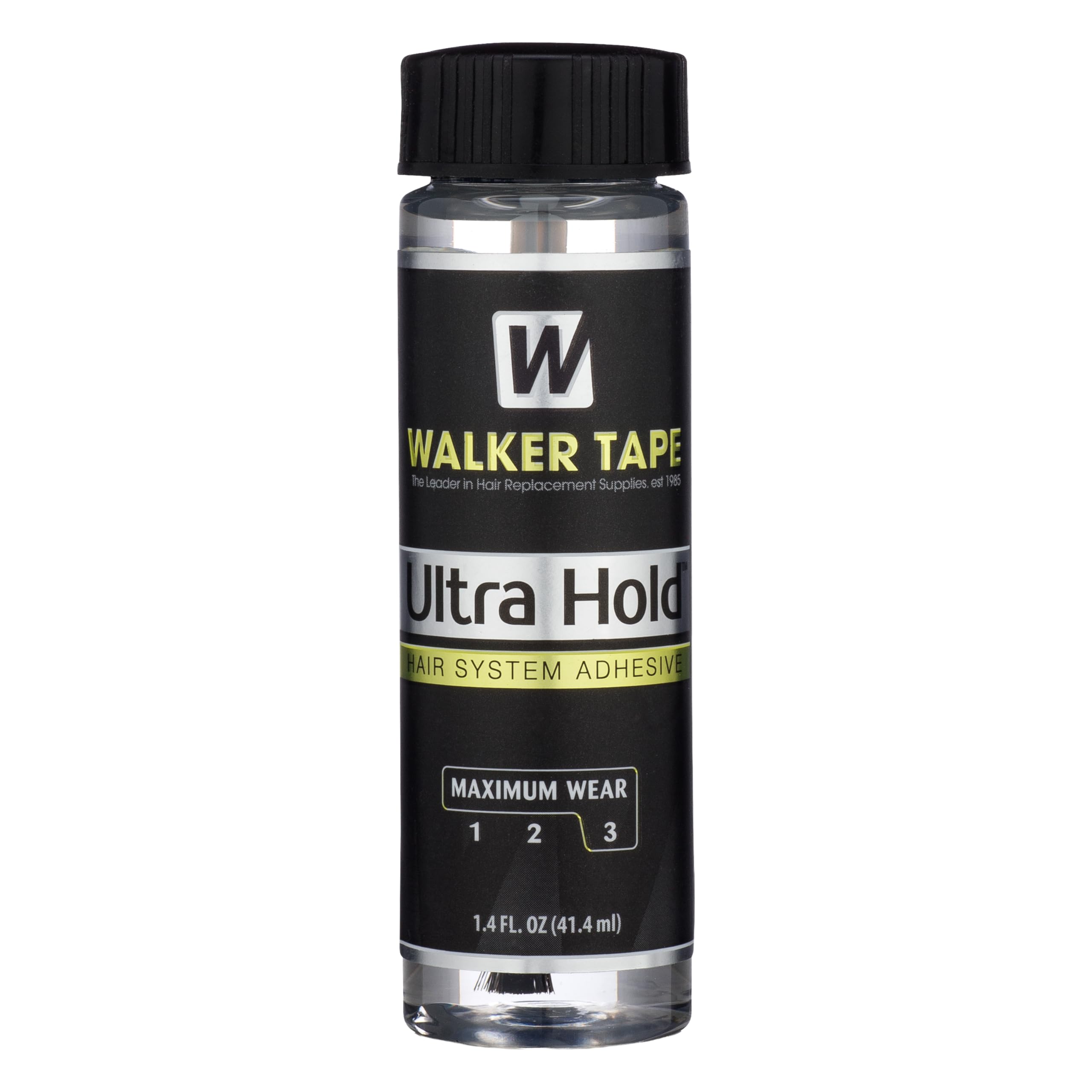 Walker Tape Ultra Hold Brush-On Adhesive, Waterproof Wig Glue for Lace Systems and Tape in Hair Extensions Human Hair, Strong Lo