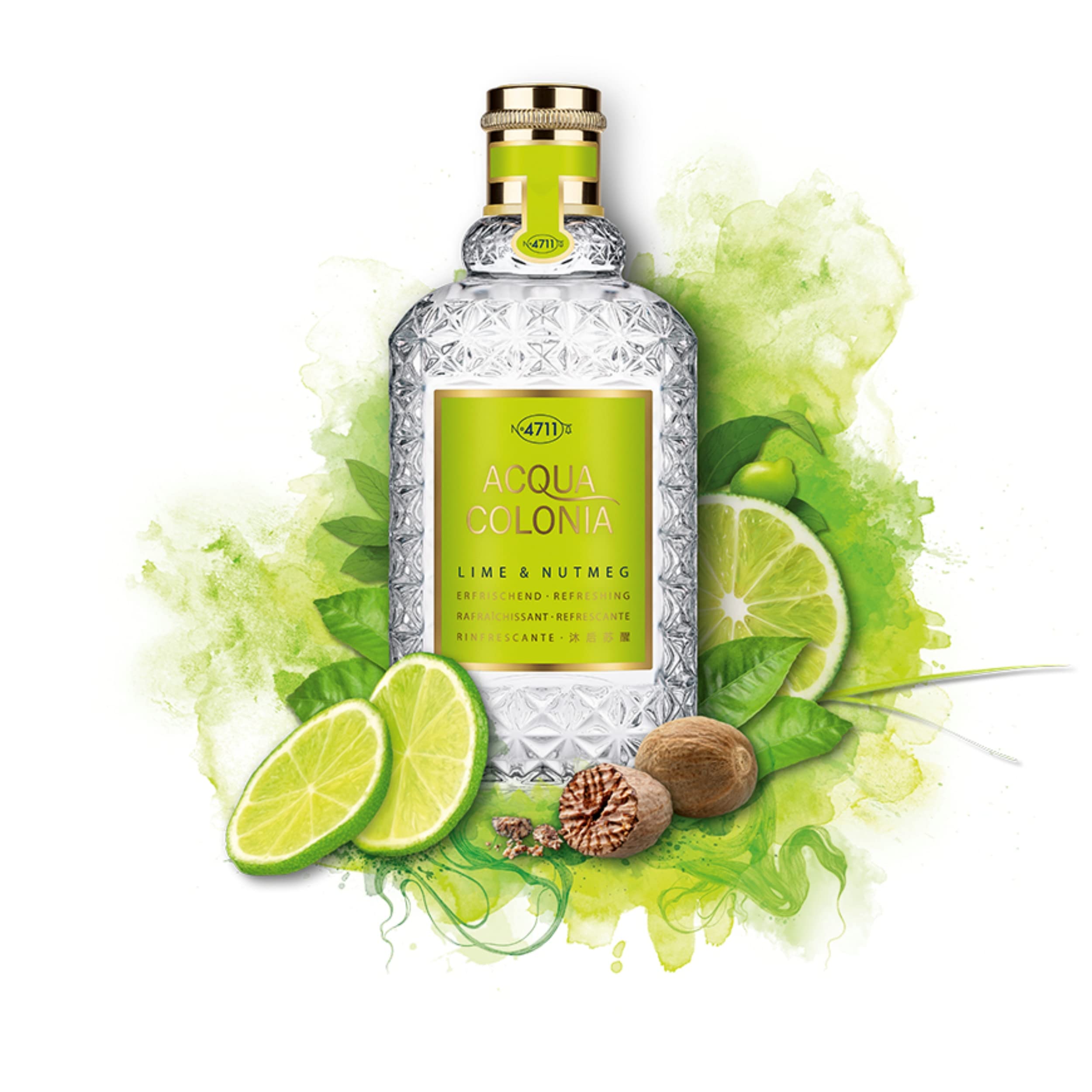 Murer & Wirtz 4711 Acqua Colonia Lime & Nutmeg Eau De Cologne 1.7Oz (50Ml) Spray