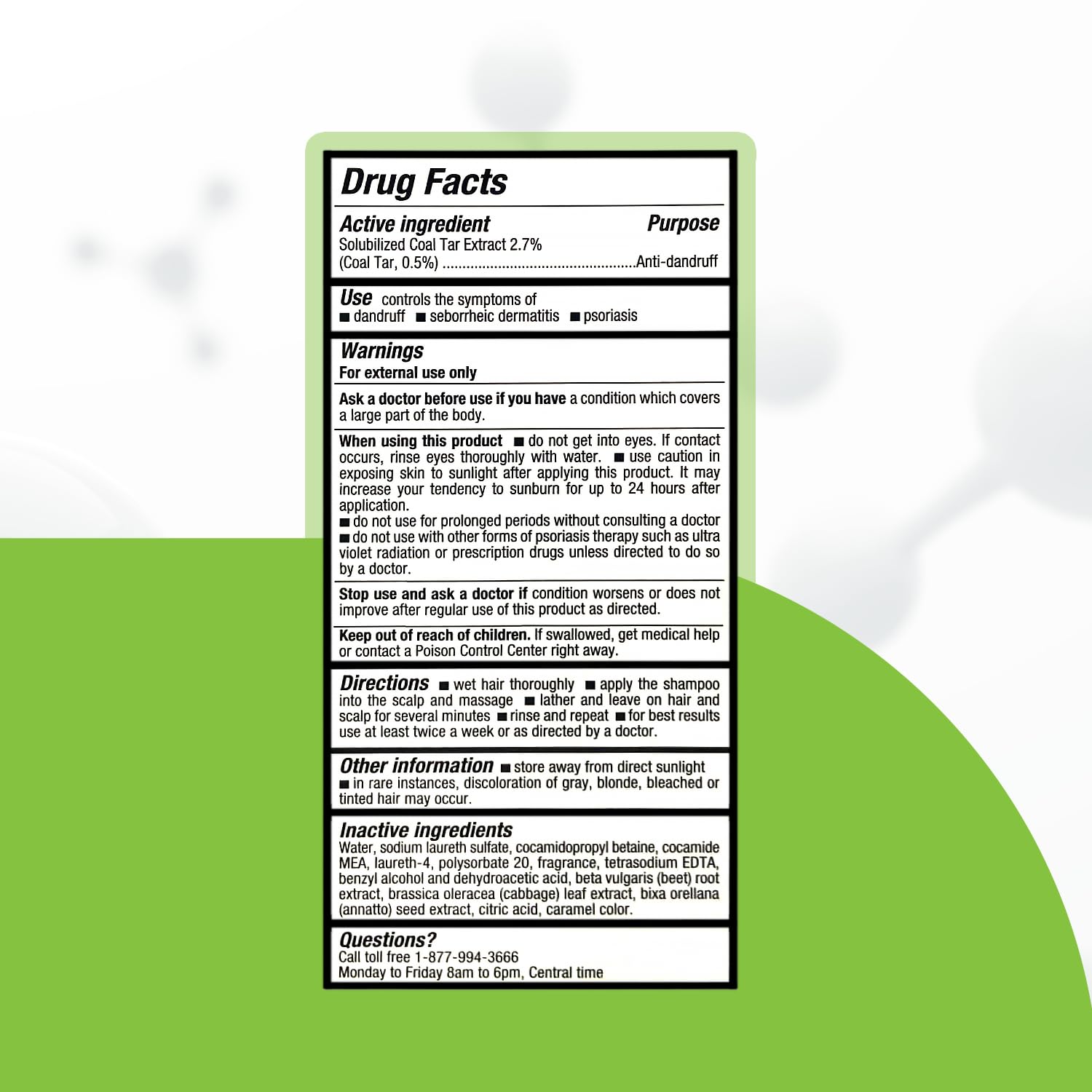 Medicasp Coal Tar Gel Dandruff Shampoo To Treat Seborrheic Dermatitis Psoriasis, 6 Ounce (Pack Of 1)