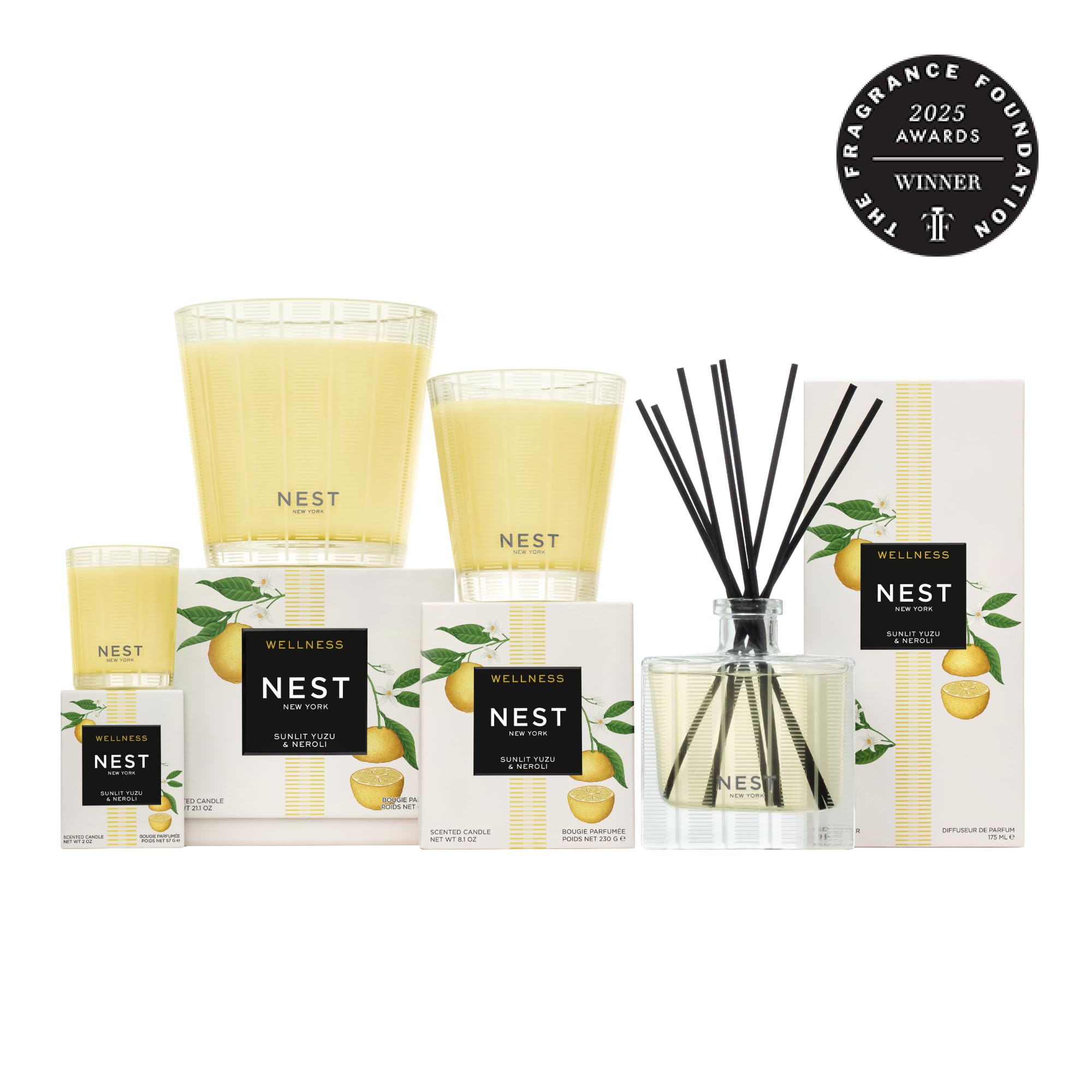 NEST New York Liquid Soap, Sunlit Yuzu & Neroli - 10 fl oz - Cleanses & Nourishes Skin - Approx. 300 Pumps Per Bottle - Gluten F