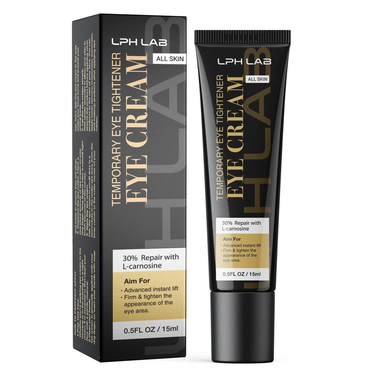 LPH LAB Temporary Eye Tightener Eye Cream, Instant Reduces Under-Eye Bags, Dark Circles&Puffiness, Anti Aging Fine Lines, Firm T