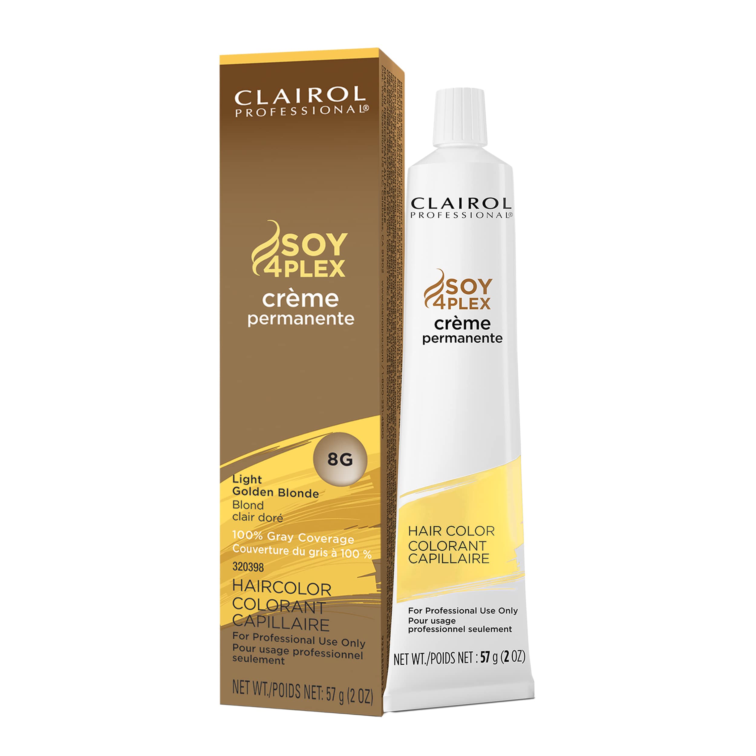 Clairol Professional Permanent Cr??e, 8g Light Gold Blonde, 2 oz.