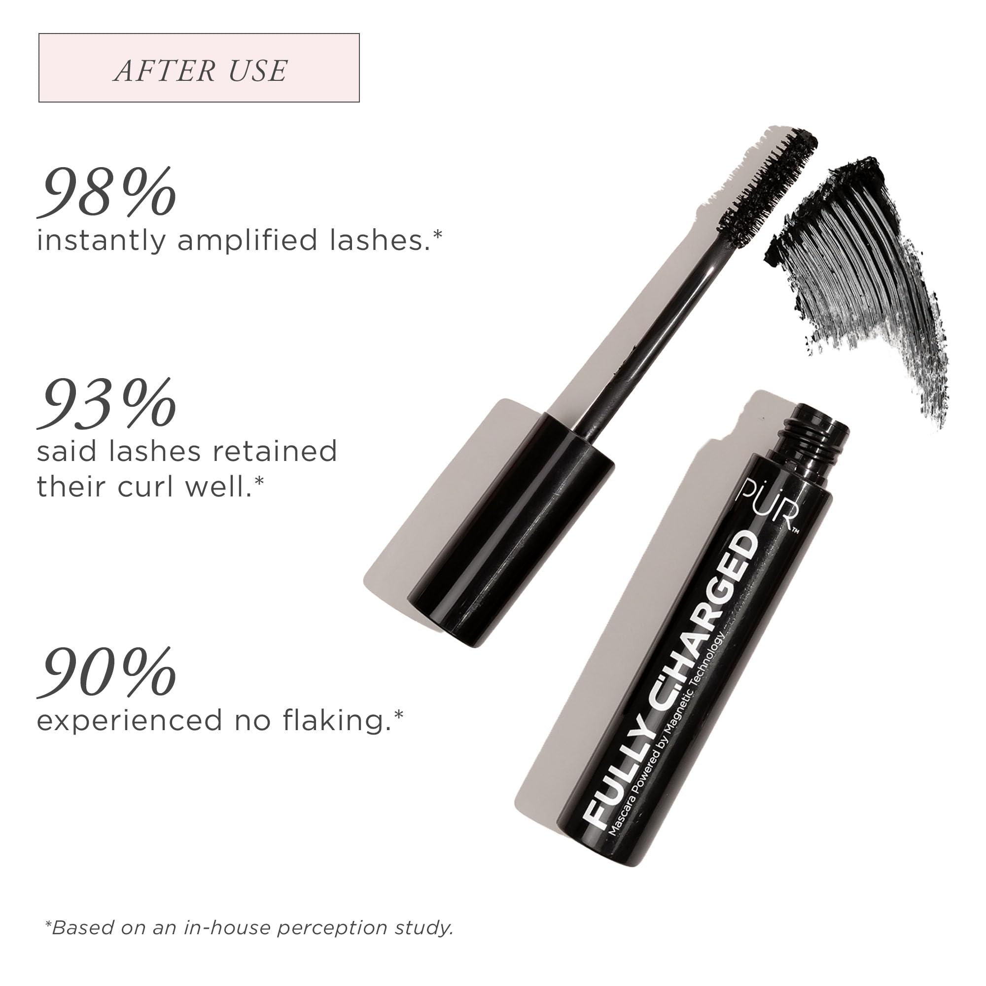 Pr Minerals Fully Charged Mascara - Magnetic Black Mascara For Full Volumizing To Instantly Lift, Separate, And Define Each Lash