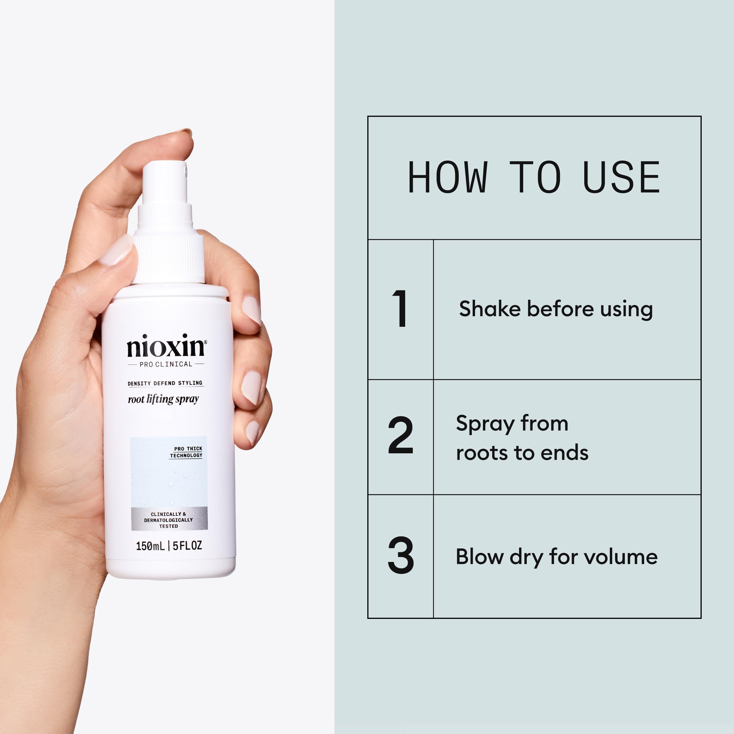 Nioxin 3D Styling Hair Thickening Spray With Peppermint Oil, 5.1 Oz