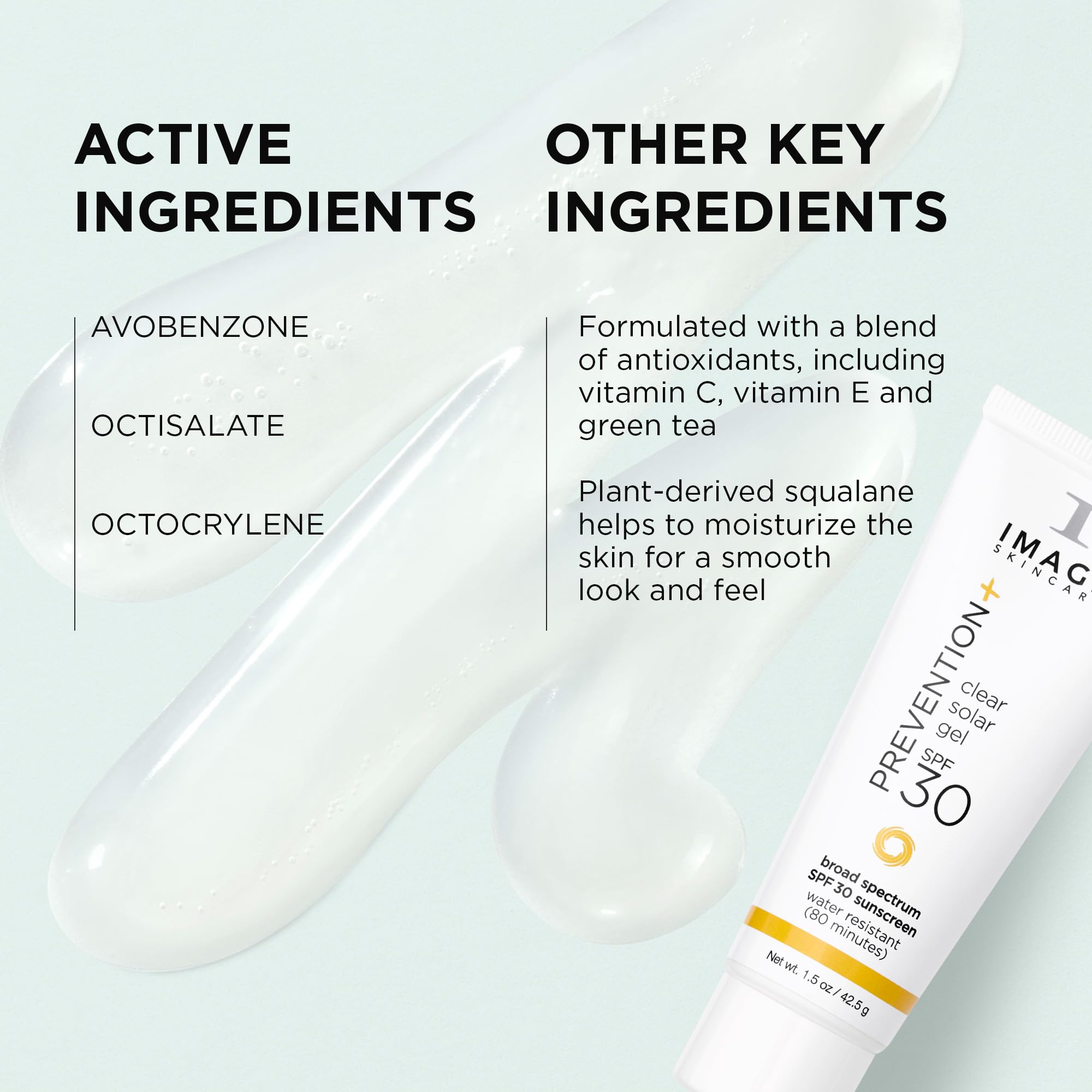 Image Skincare, Prevention+ Clear Solar Gel Spf 30 Sunscreen, Broad Spectrum, Transparent Weightless Finish And No White Cast, P