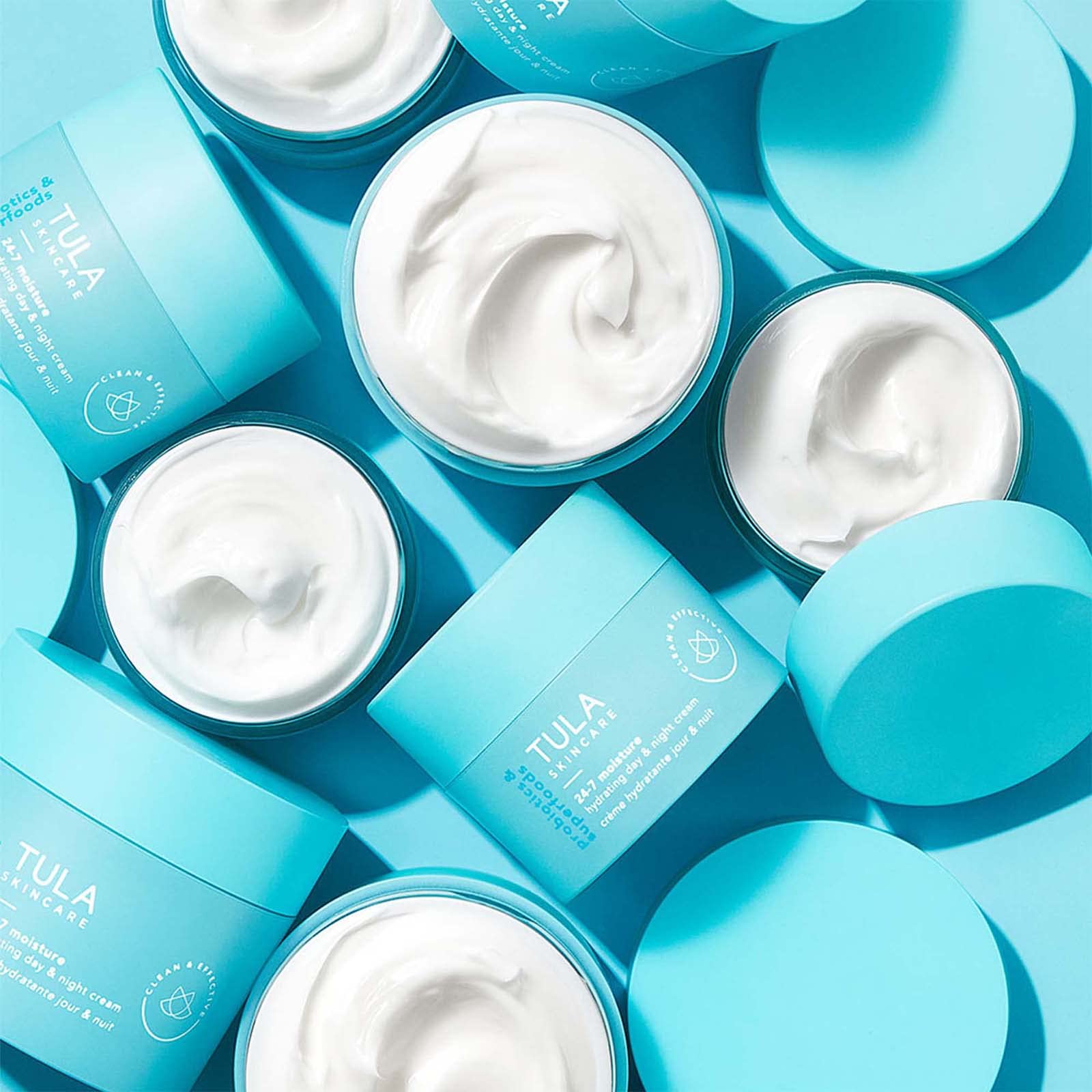 Tula Skin Care 24-7 Hydrating Day & Night Cream - Anti-Aging Moisturizer For Face, Contains Watermelon & Blueberry Extract, 1.5