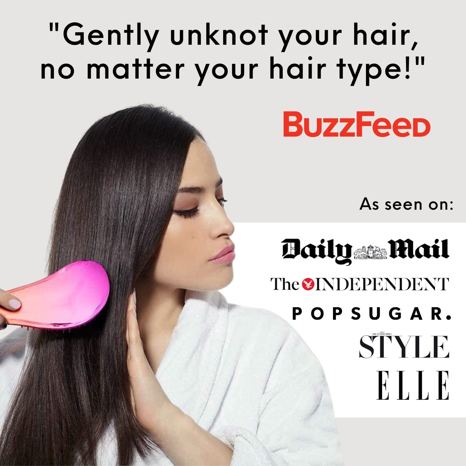 Detangling Brush. Detangler Hairbrush for Curly, Thick, Natural, Straight, Fine, Wet or Dry Hair for Women, Kids and Toddlers by