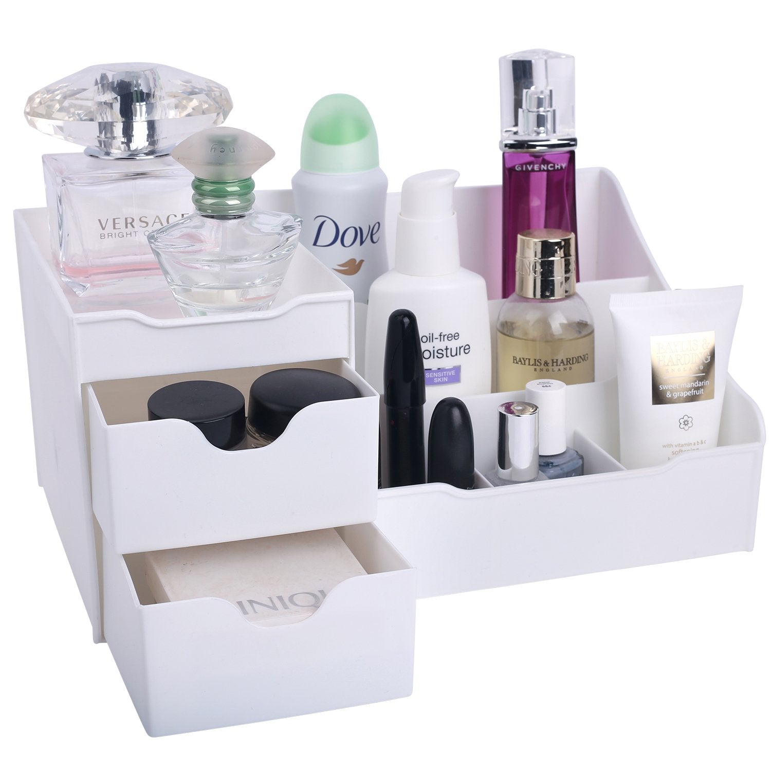 Mantello Bathroom Organizer Countertop- Make Up Organizers And Storage- Bathroom Counter Organizer And Skin Care Organizer, Make