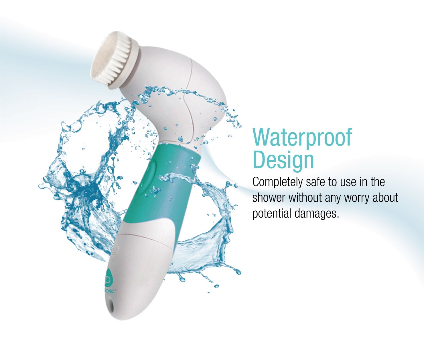 Pursonic Pursonic Advanced Facial and Body Cleansing Brush for Removing Makeup & Exfoliating Dead Skin - Includes 4 Multifunctio