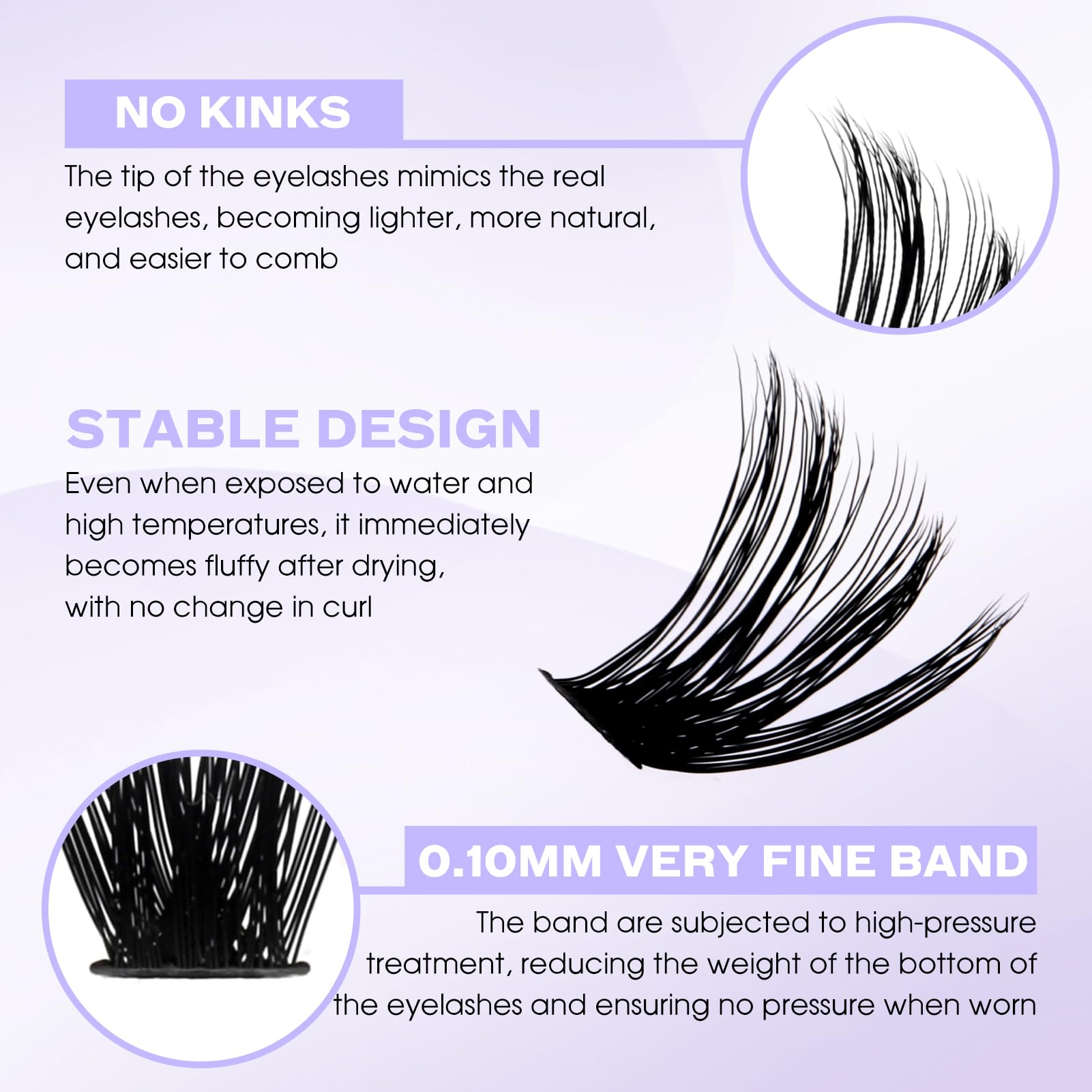 Lash Clusters 60D/80D Eyelash Clusters Fluffy Diy Lashes Wispy D Curl Lashes Clusters Mixed Length 16-20Mm Fluffy Individual Las