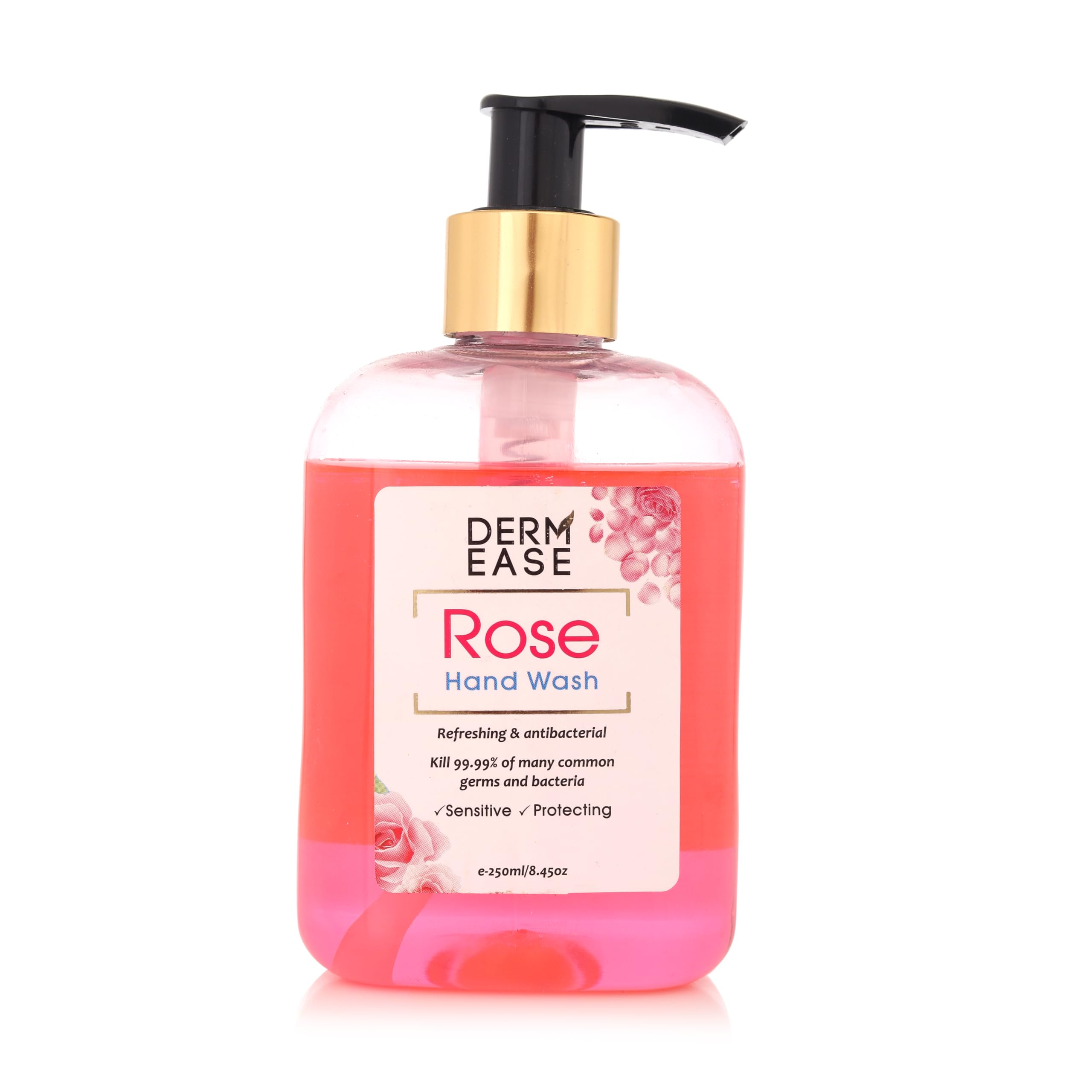 Derm Ease Hand Wash Enriched With Aloevera (100% Paraben Free) With Goodness Of Rose (250Ml)