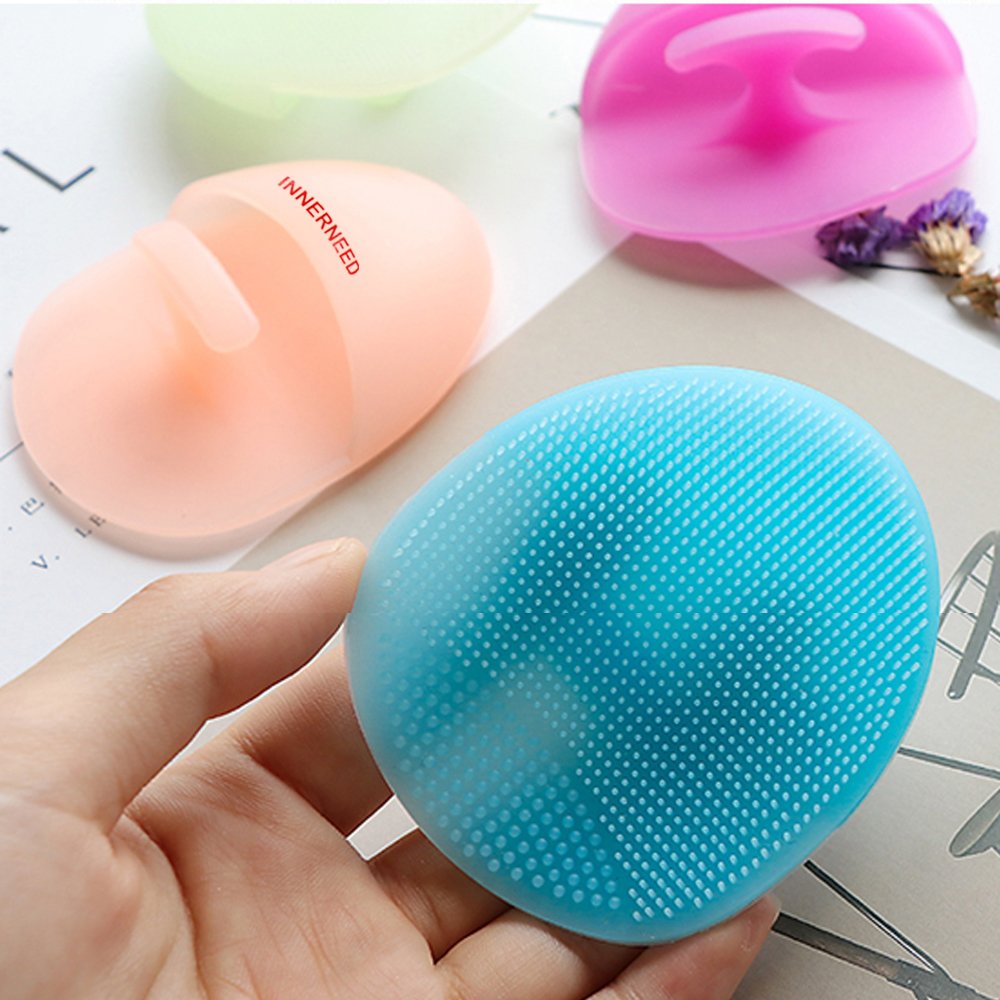 Innerneed Super Soft Silicone Face Cleanser And Massager Brush Manual Facial Cleansing Brush Handheld Mat Scrubber For Sensitive
