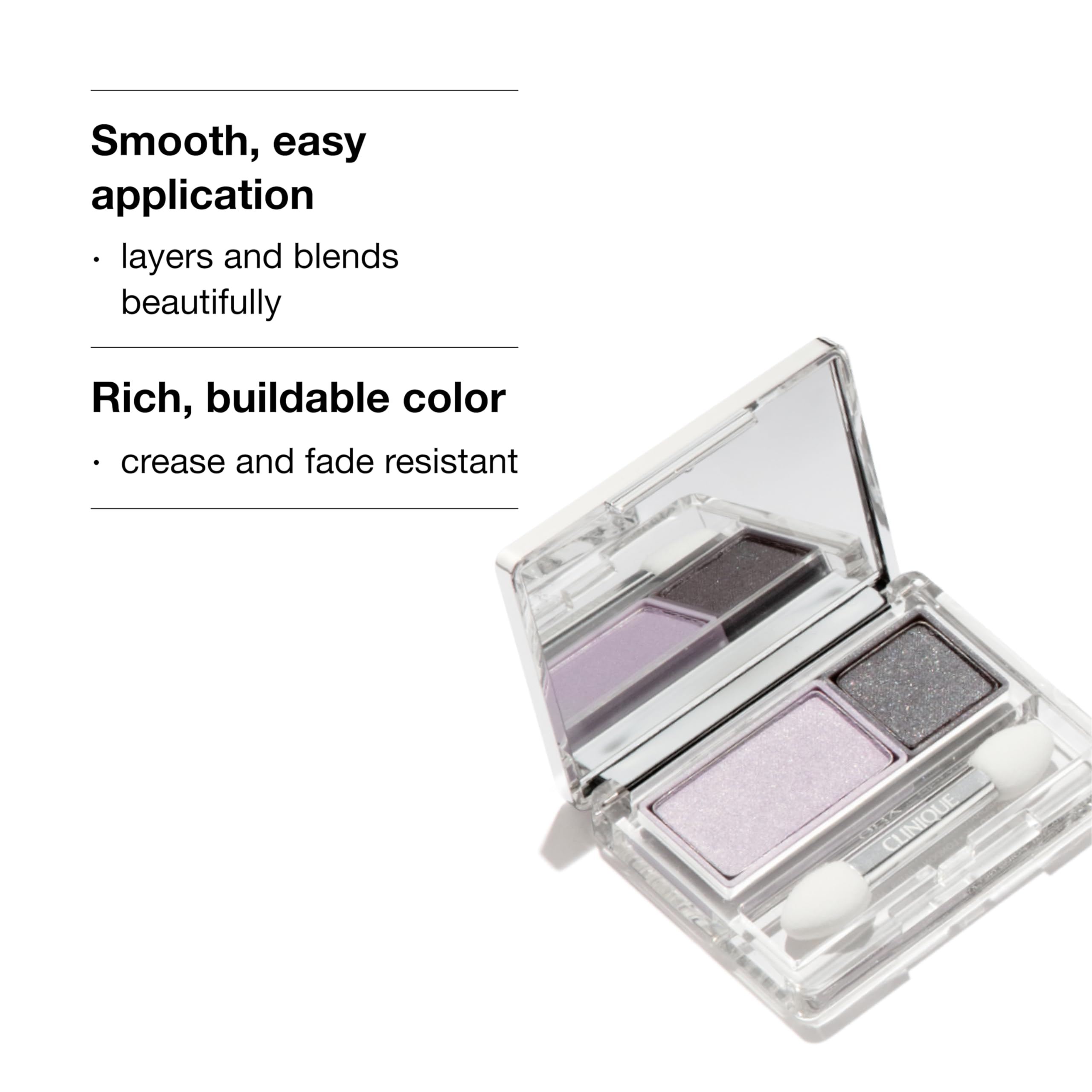 Clinique All About Shadow Duo Eye Shadow Makeup | Safe For Sensitive Eyes, Like Mink