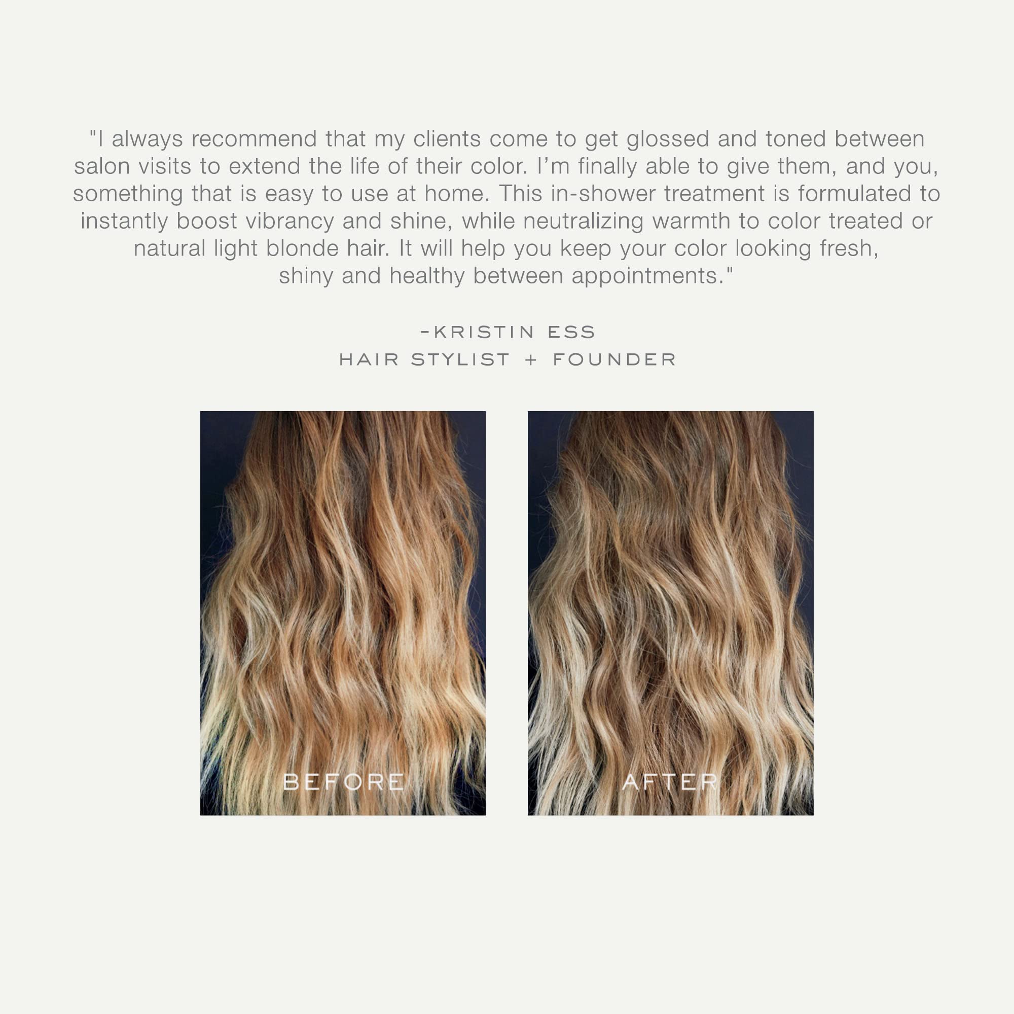 Kristin Ess The One Signature Hair Gloss - Winter Wheat: Light Neutral Blonde